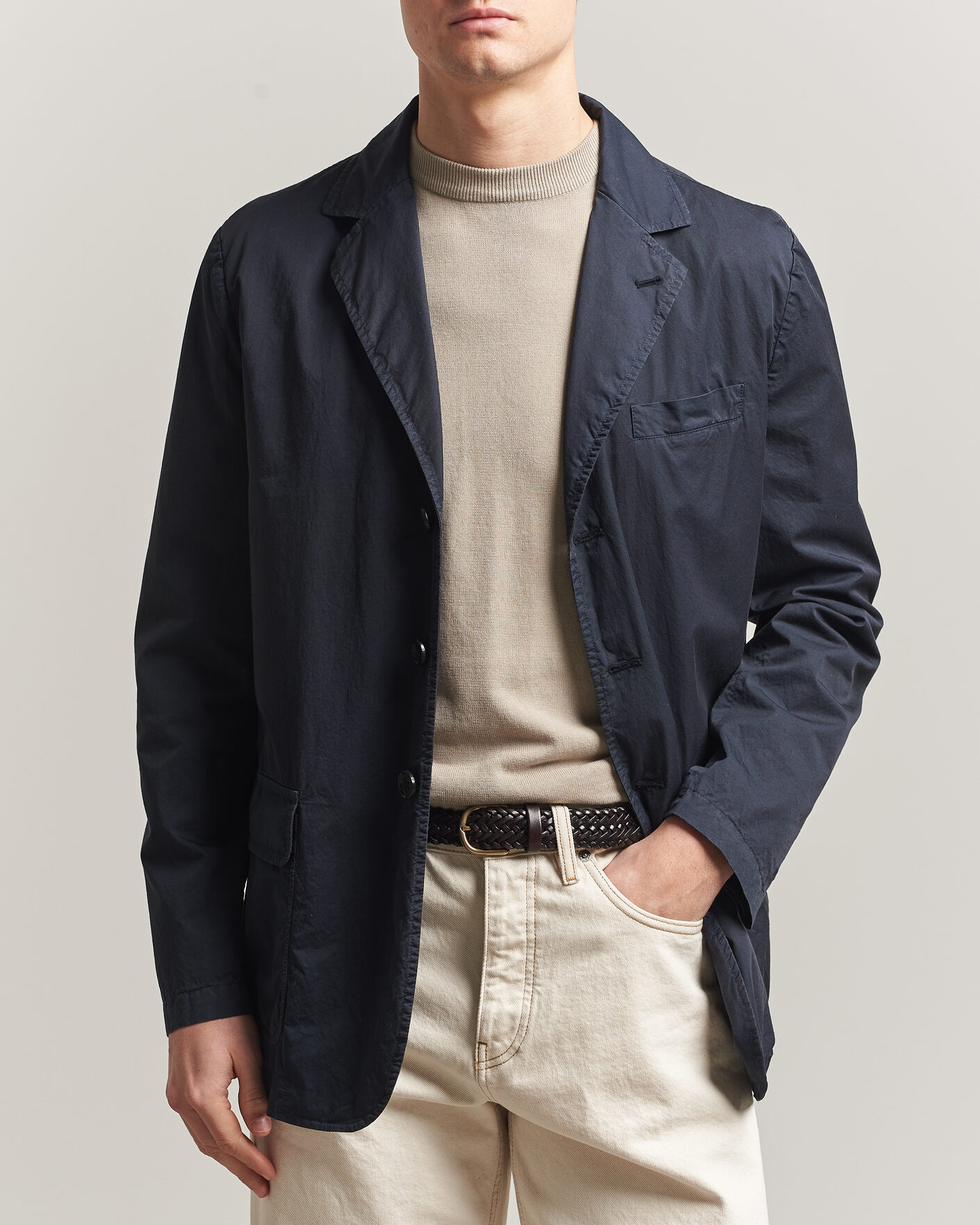 Uomini | Blazers | Aspesi | Cotton Blazer Navy