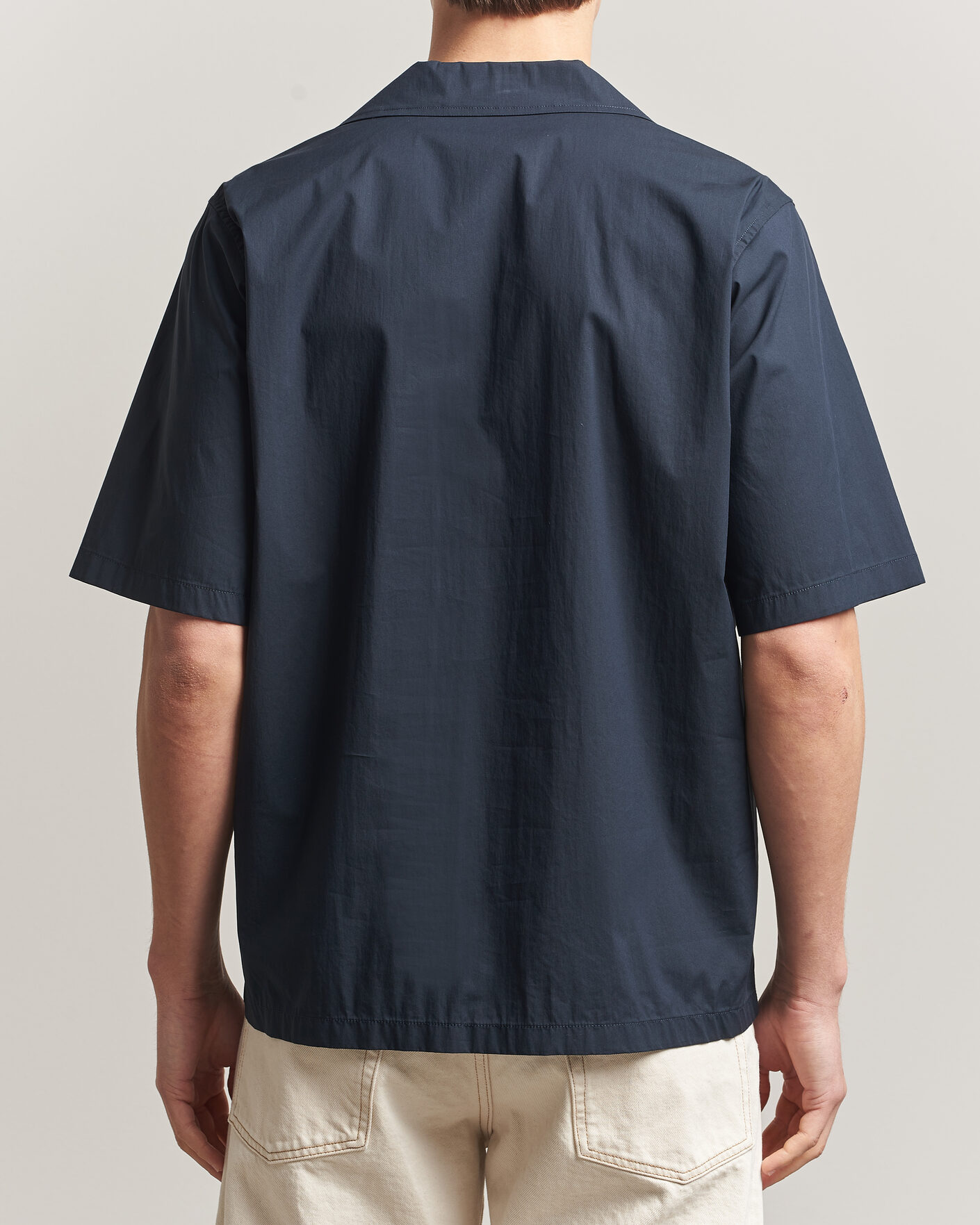 Uomini | Camicie | Aspesi | Ago Short Sleeve Shirt Navy