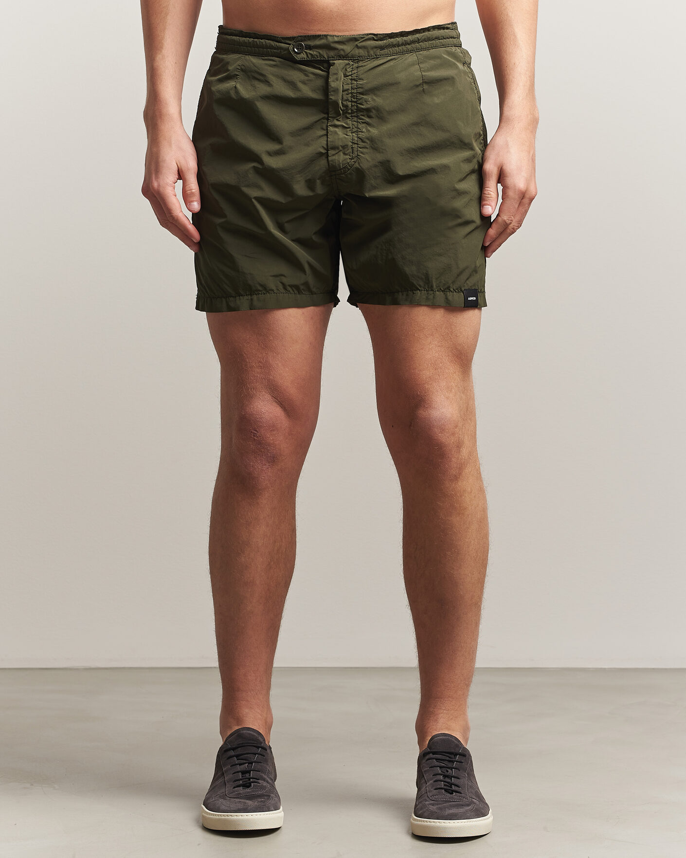 Uomini | Costumi da bagno | Aspesi | Caprese Nylon Swim Trunks Military