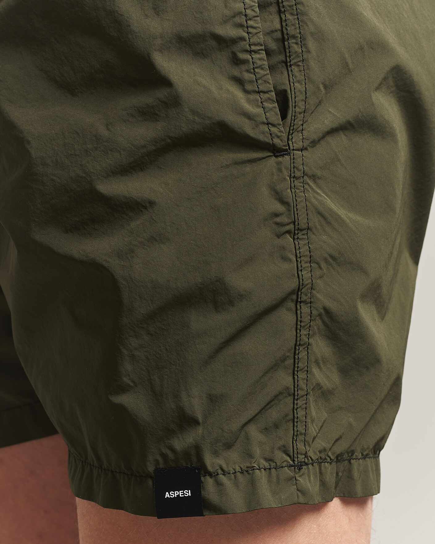 Uomini | Costumi da bagno | Aspesi | Caprese Nylon Swim Trunks Military