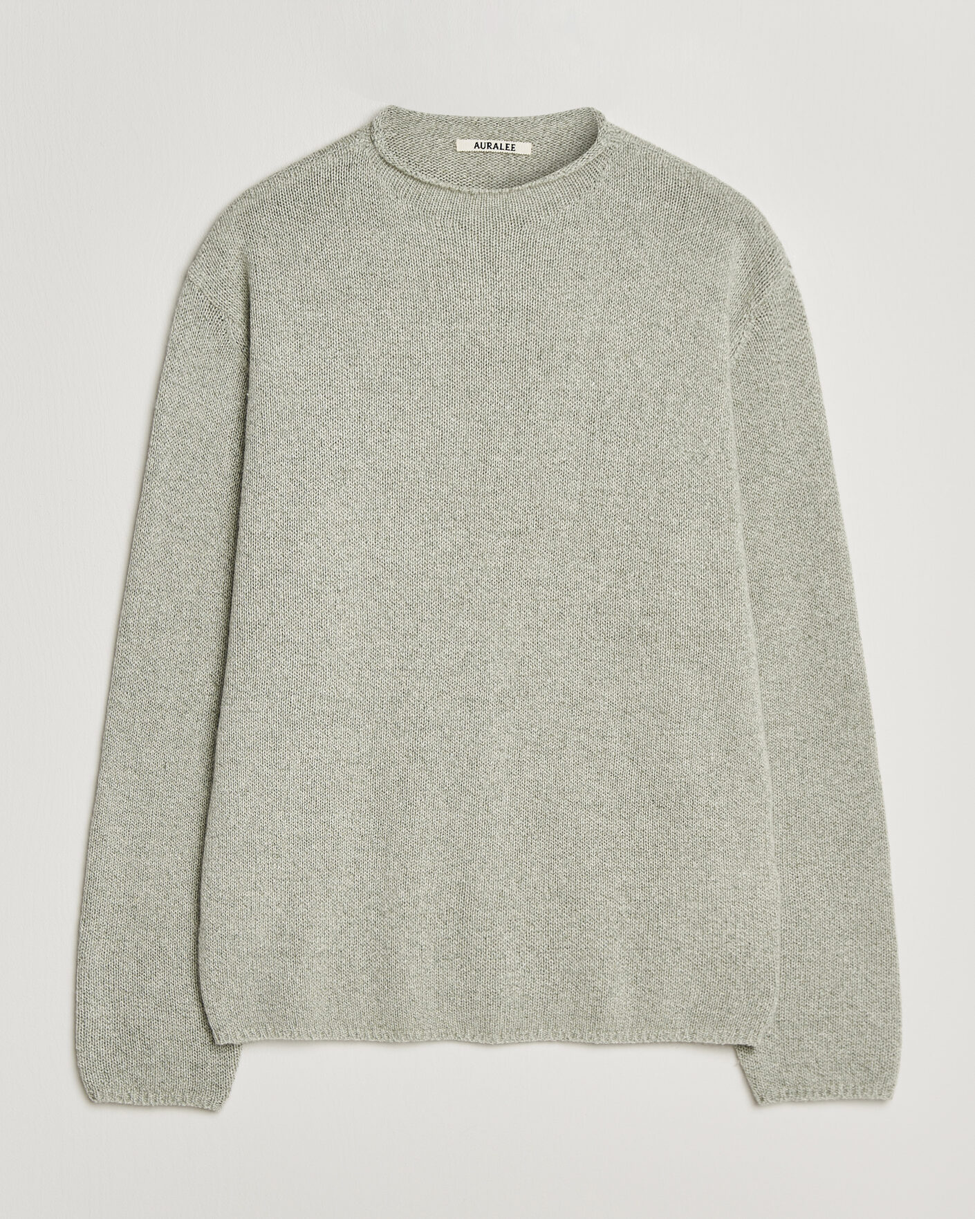 Uomini | Maglieria | Auralee | Cashmere/Silk Crew Neck Mint Melange