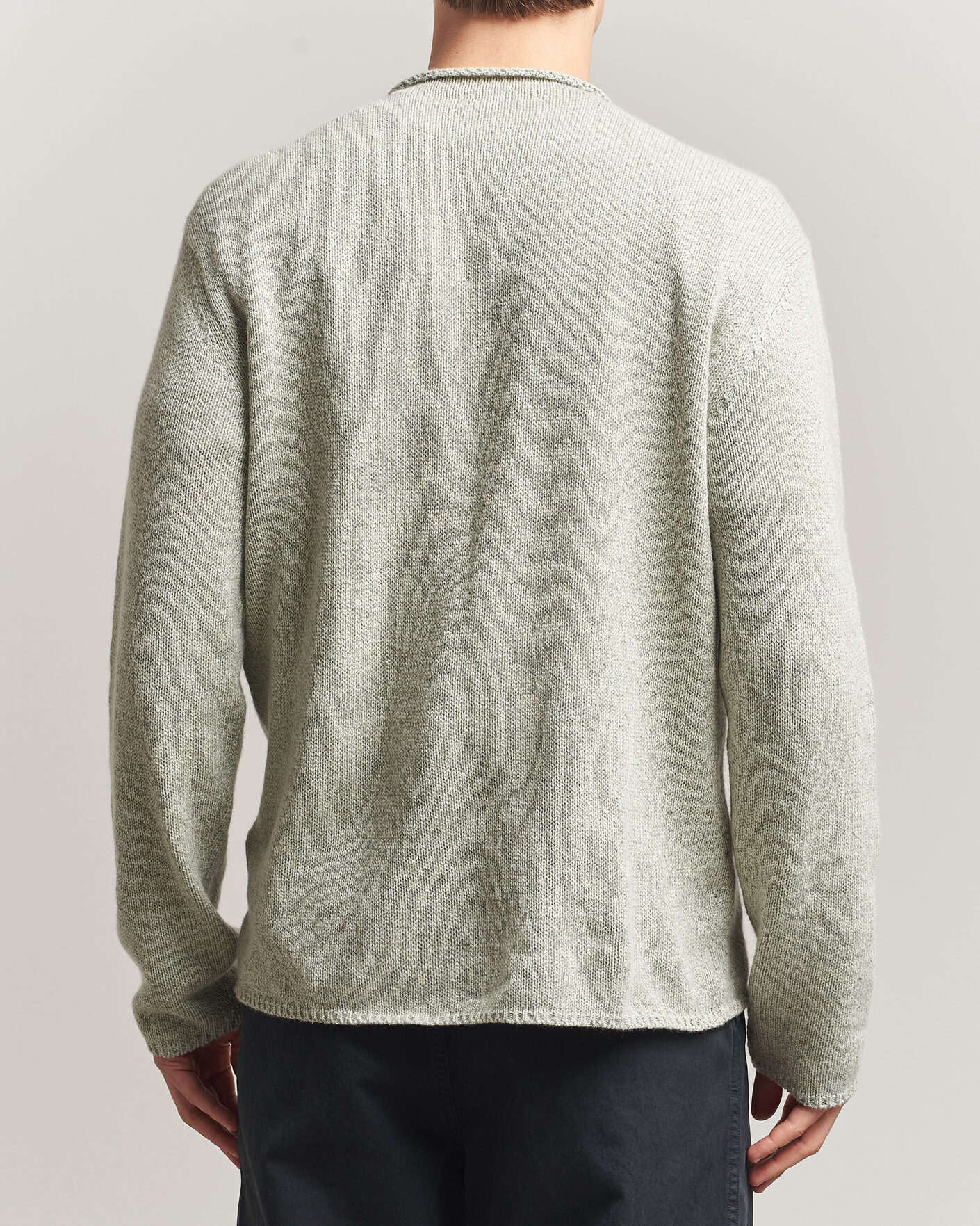 Uomini | Maglieria | Auralee | Cashmere/Silk Crew Neck Mint Melange