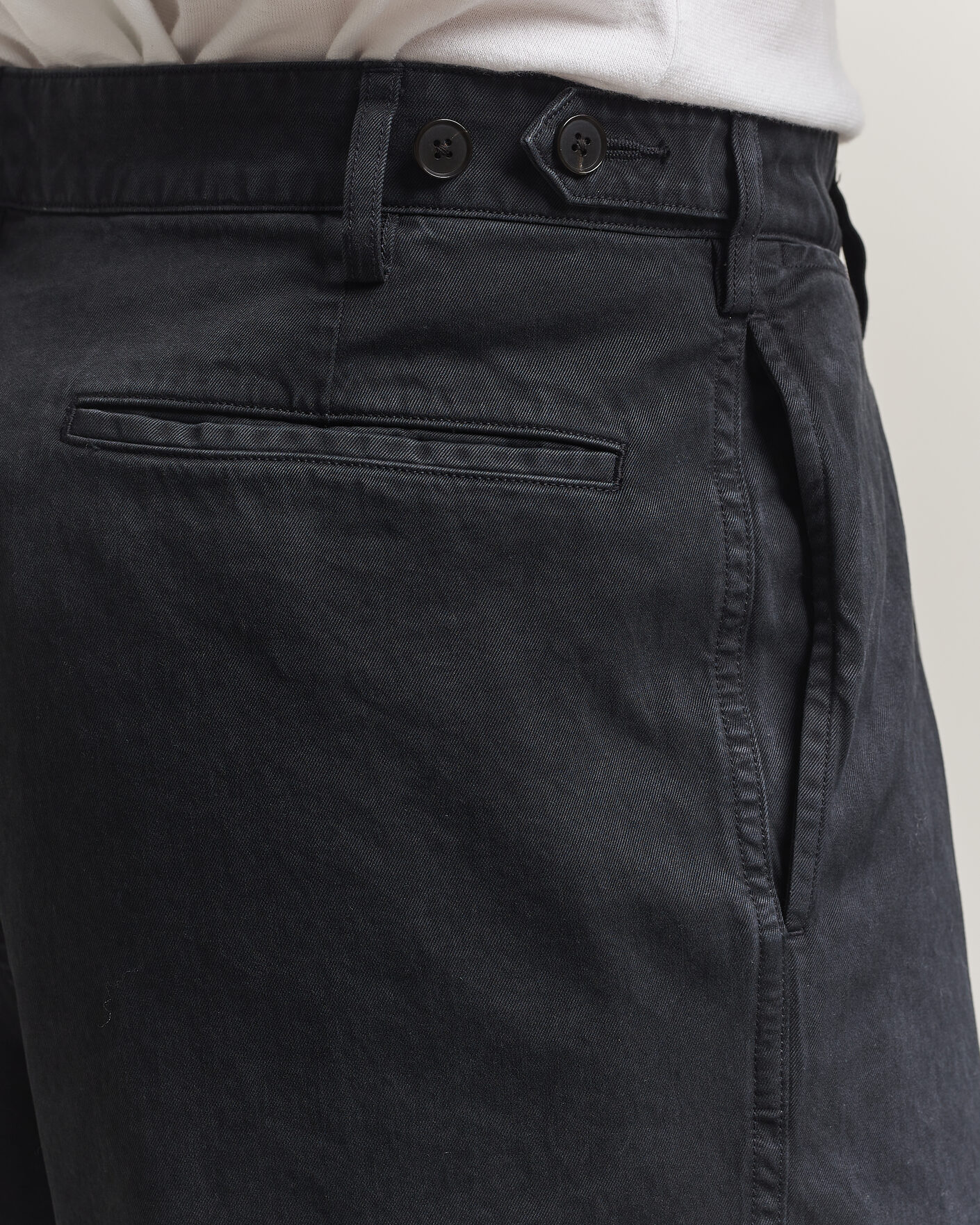 Uomini | Pantaloni | Auralee | Garment Dyed Finx Chinos Black