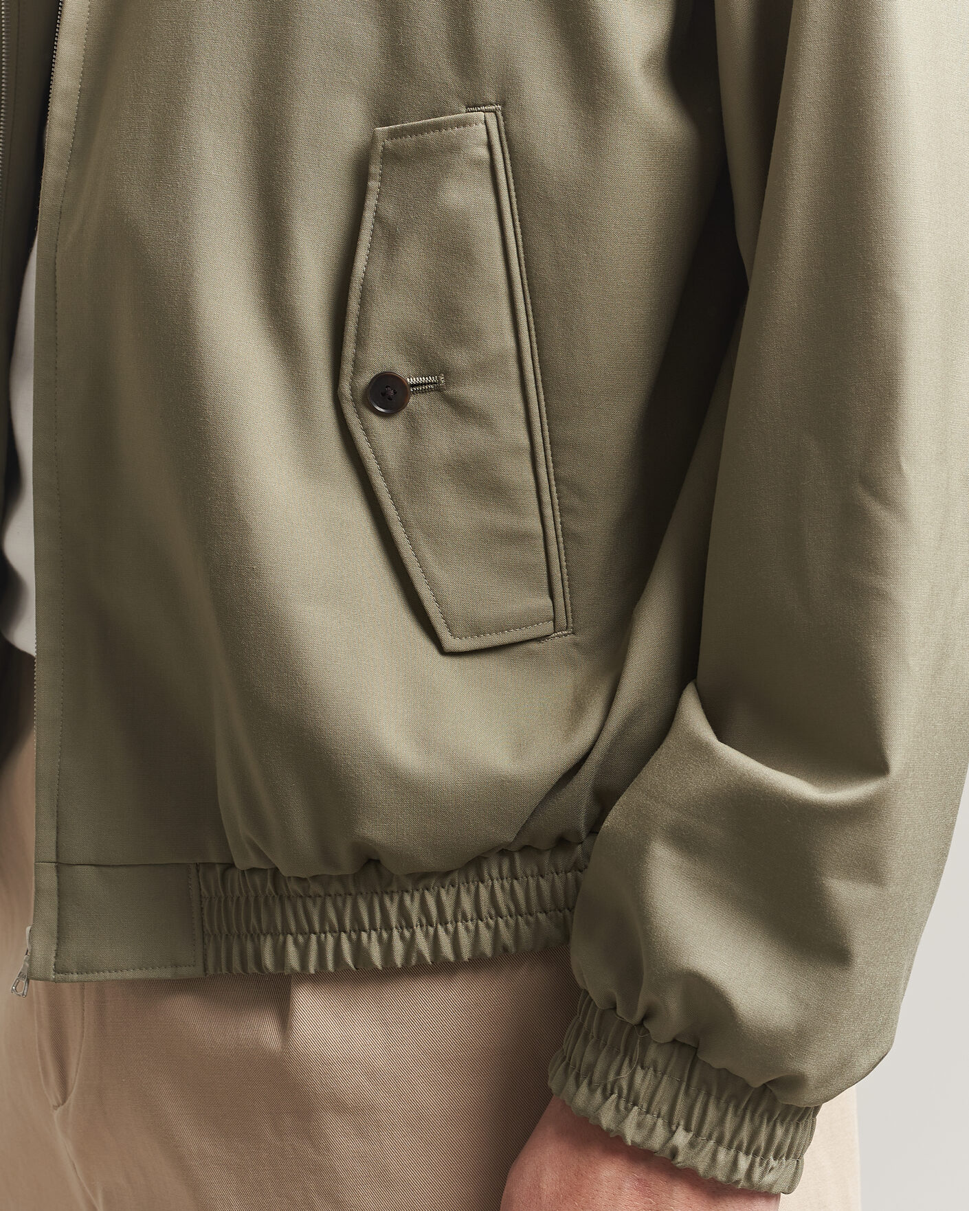 Uomini | Giacche | Auralee | Wool Zip Bomber Jacket Light Khaki