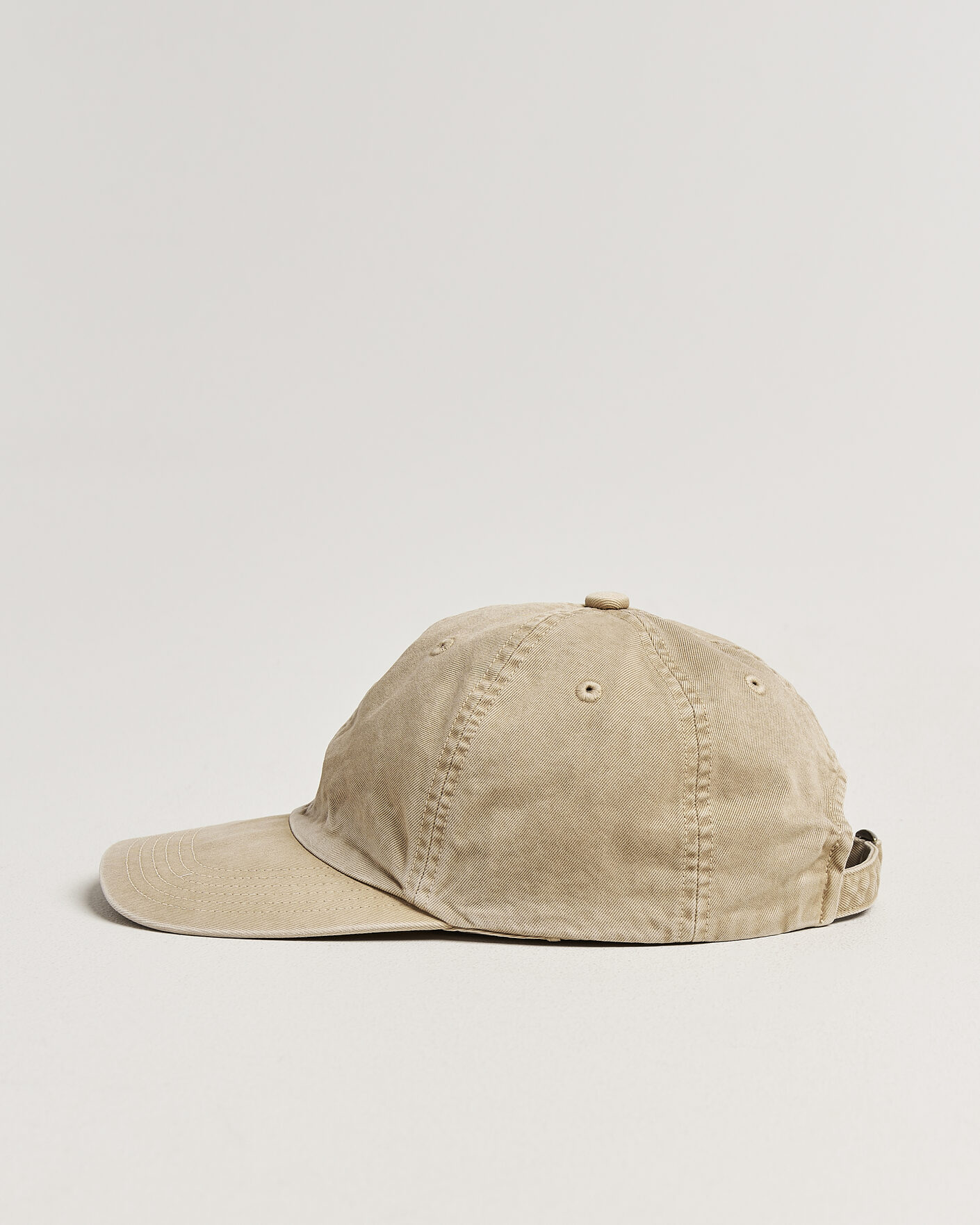 Uomini | Cappelli & Berretti | Auralee | Garment Dyed Finx Baseball Cap Light Beige