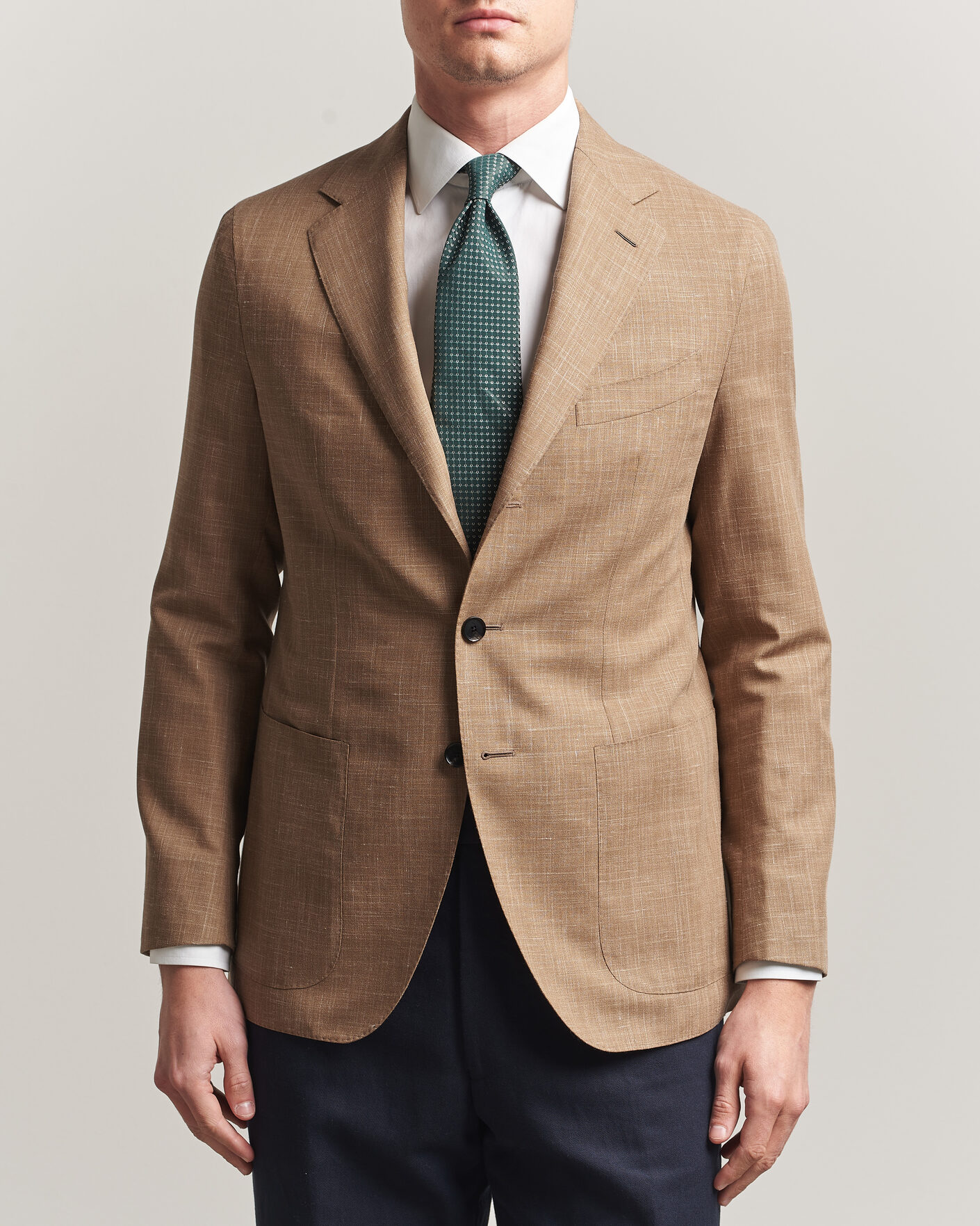 Uomini | Blazers | Caruso | Aida Wool/Silk Blazer Brown