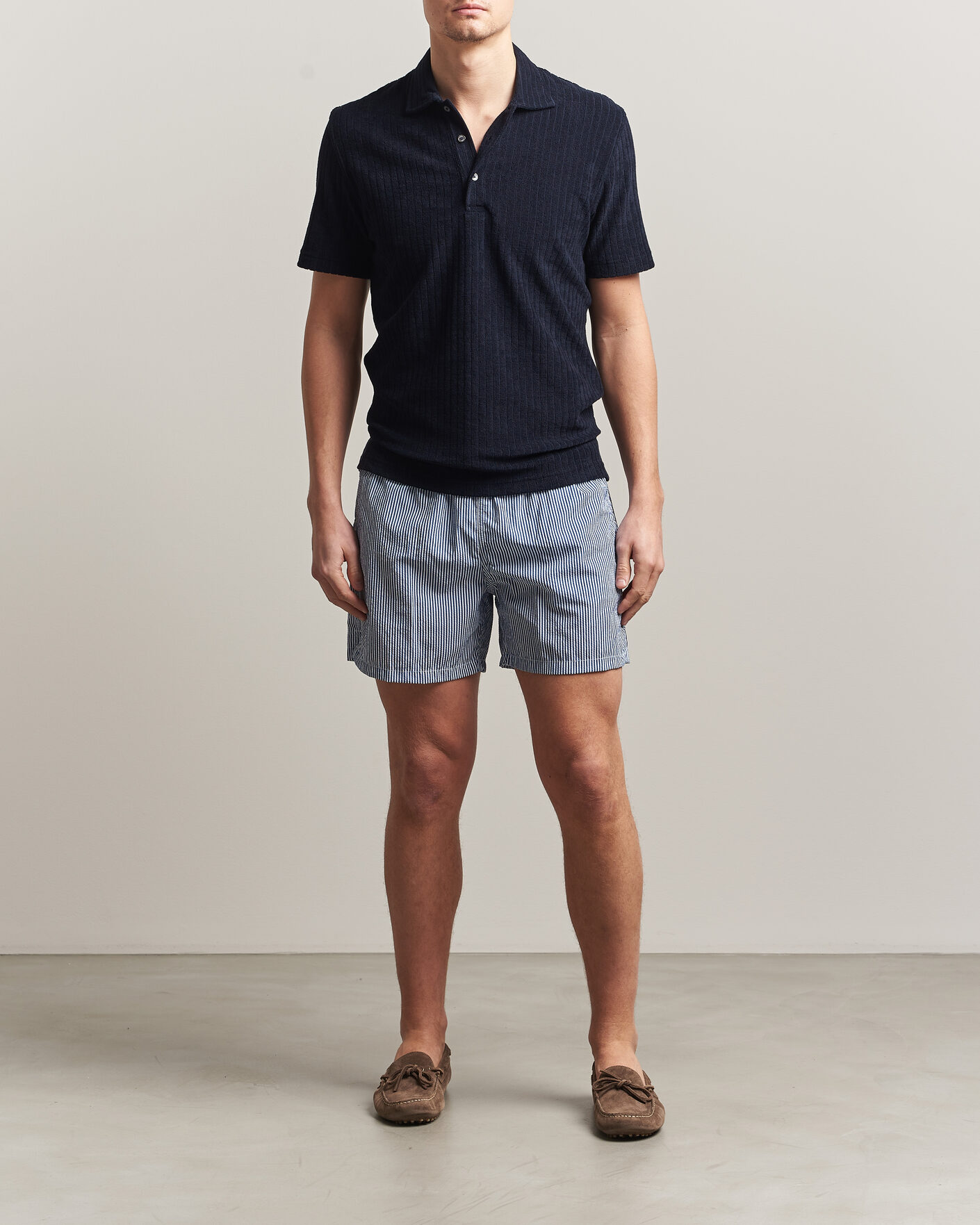 Uomini | Costumi da bagno | Fedeli | Madeira Swim Trunk Blue Stripes