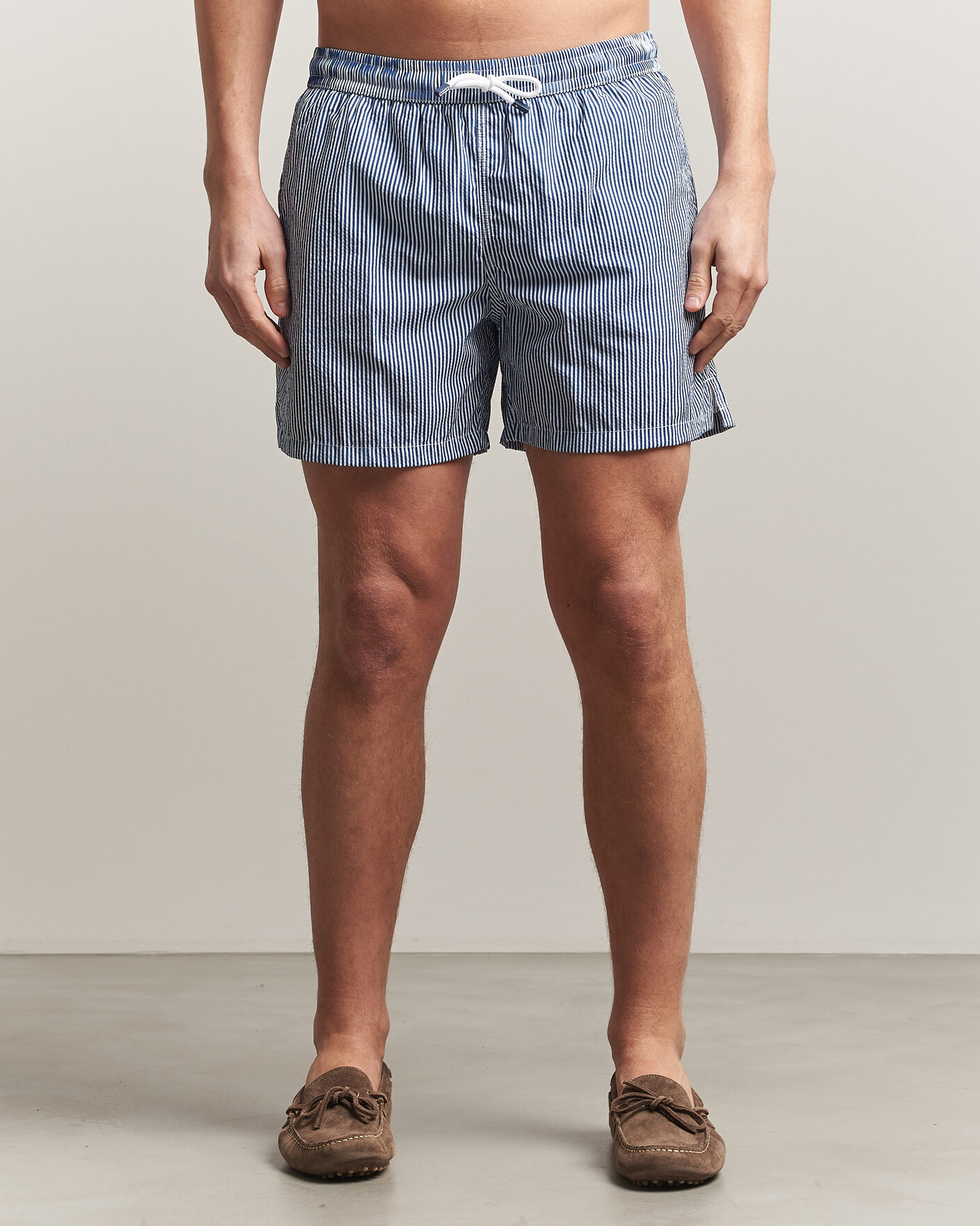 Uomini | Costumi da bagno | Fedeli | Madeira Swim Trunk Blue Stripes