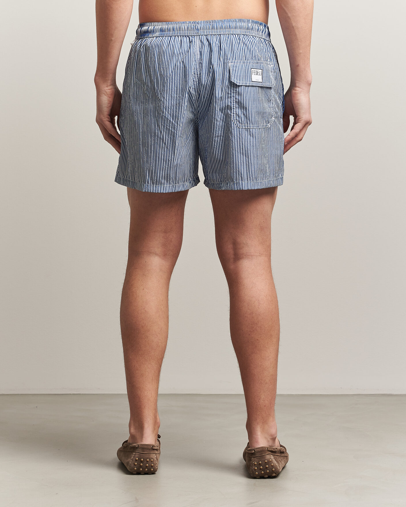 Uomini | Costumi da bagno | Fedeli | Madeira Swim Trunk Blue Stripes