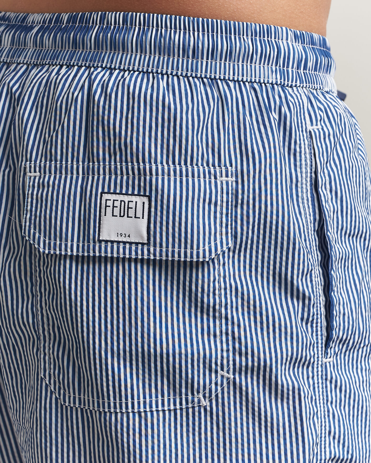 Uomini | Costumi da bagno | Fedeli | Madeira Swim Trunk Blue Stripes
