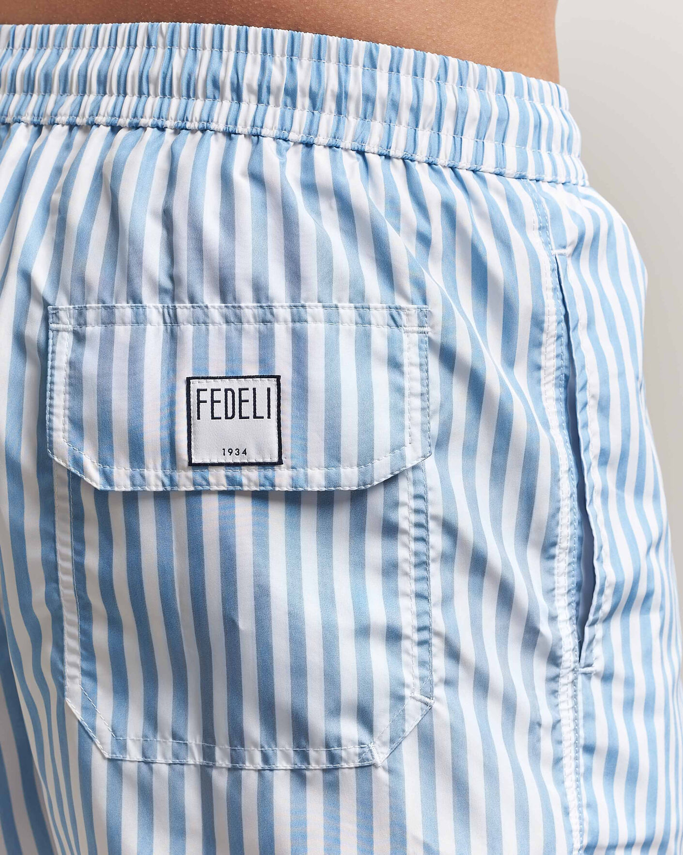 Uomini | Costumi da bagno | Fedeli | Madeira Swim Trunk Wide Blue Stripes