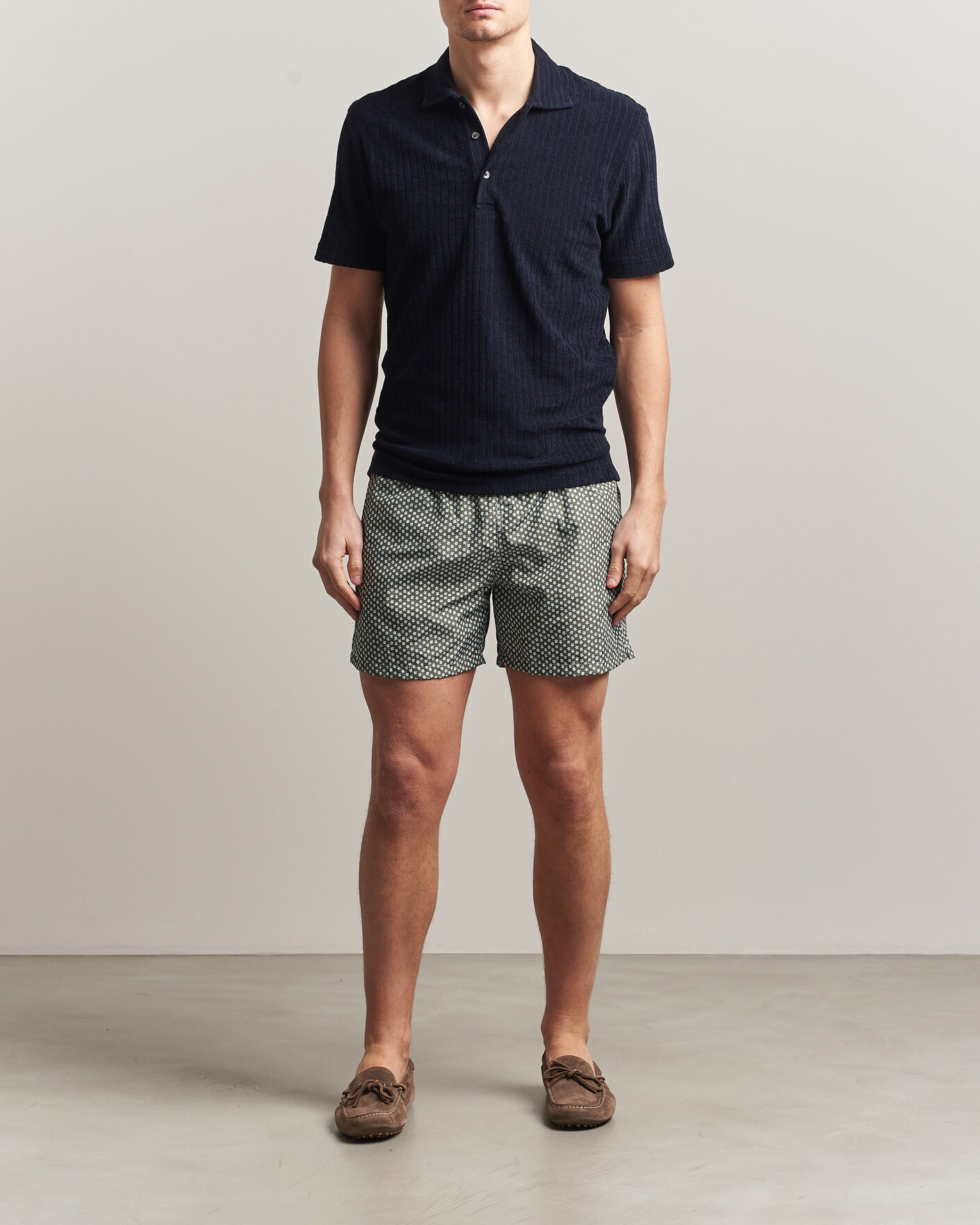 Uomini | Costumi da bagno | Fedeli | Madeira Swim Trunk Green Flowers