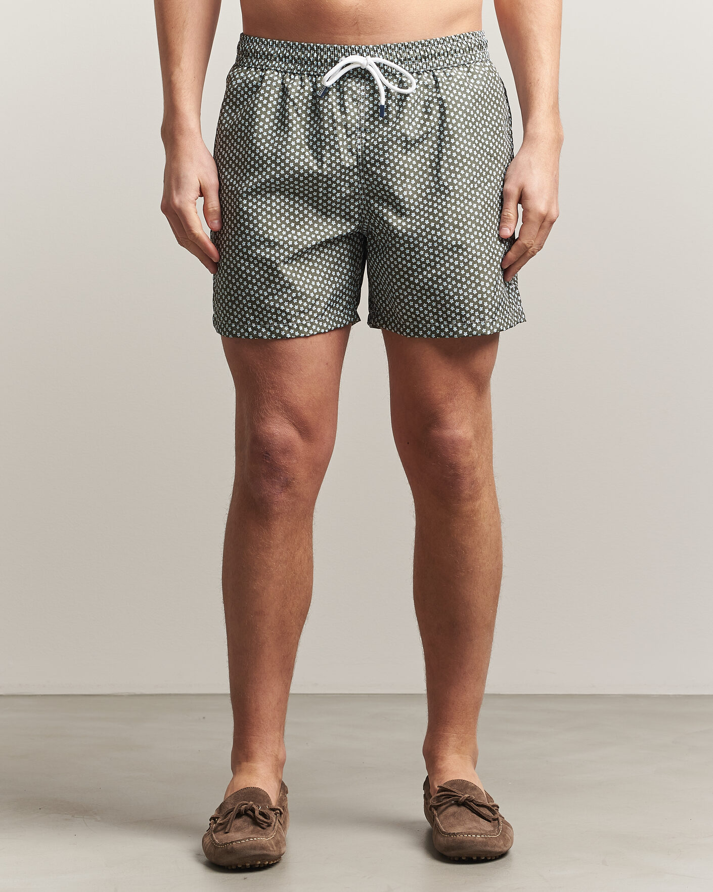 Uomini | Costumi da bagno | Fedeli | Madeira Swim Trunk Green Flowers