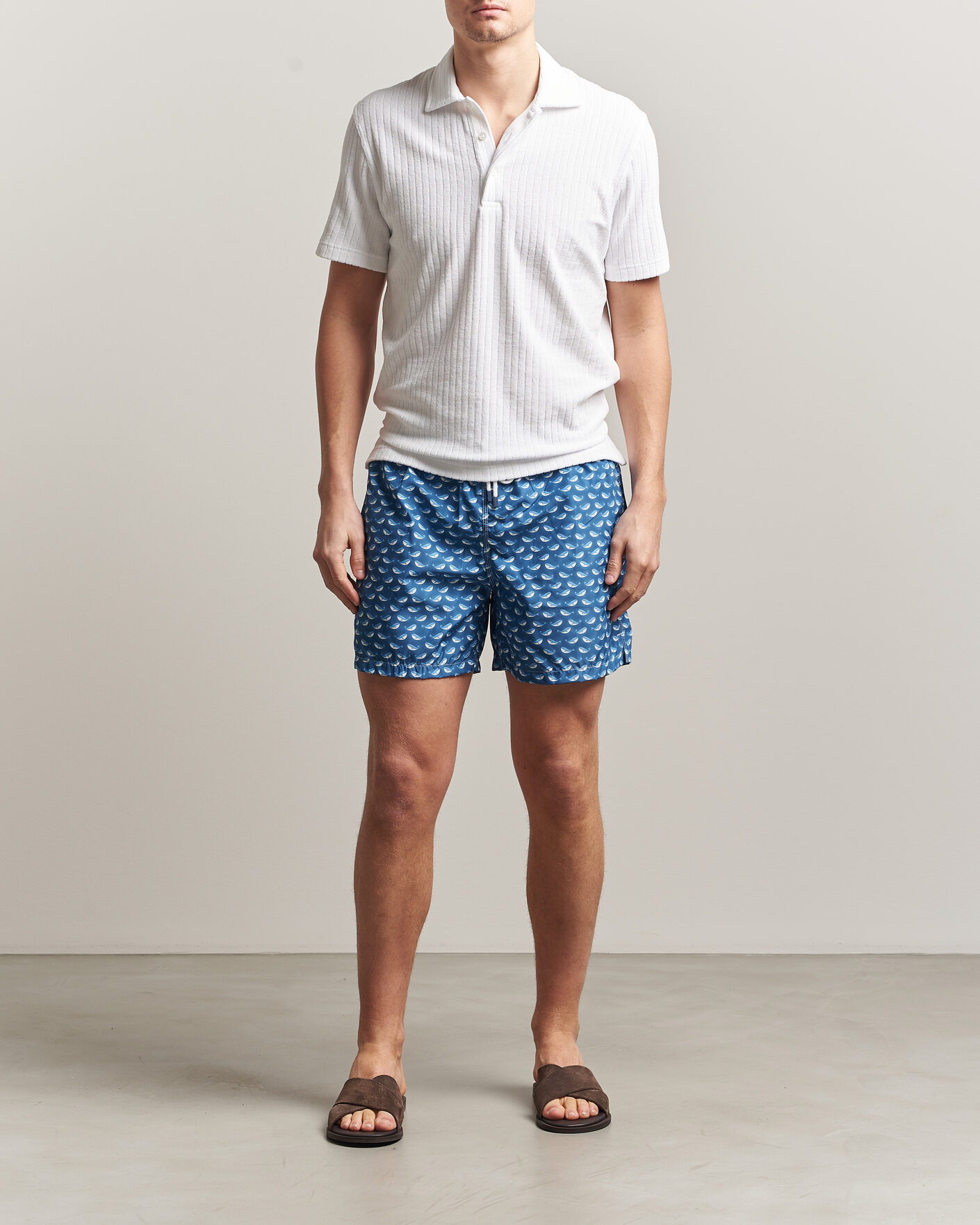 Uomini | Costumi da bagno | Fedeli | Madeira Swim Trunk Blue Whales