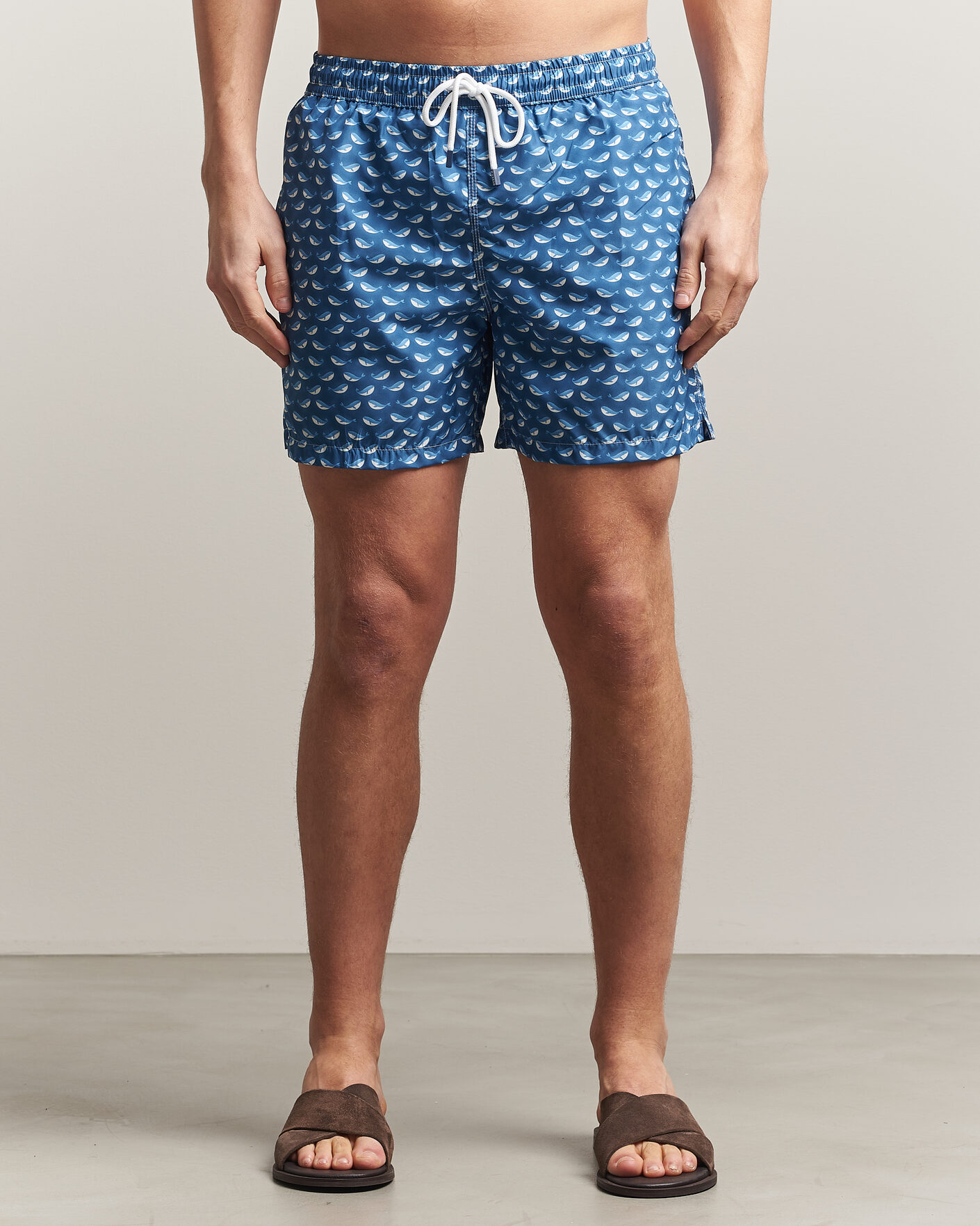Uomini | Costumi da bagno | Fedeli | Madeira Swim Trunk Blue Whales