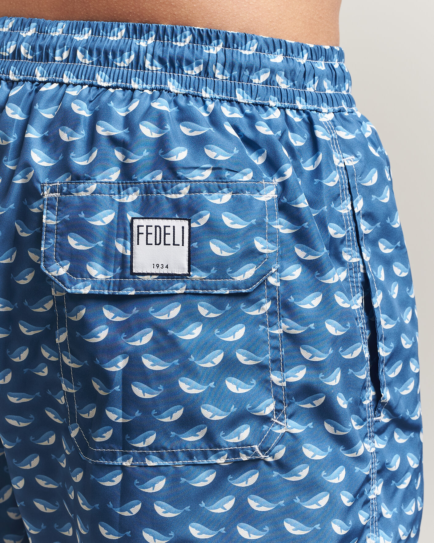 Uomini | Costumi da bagno | Fedeli | Madeira Swim Trunk Blue Whales