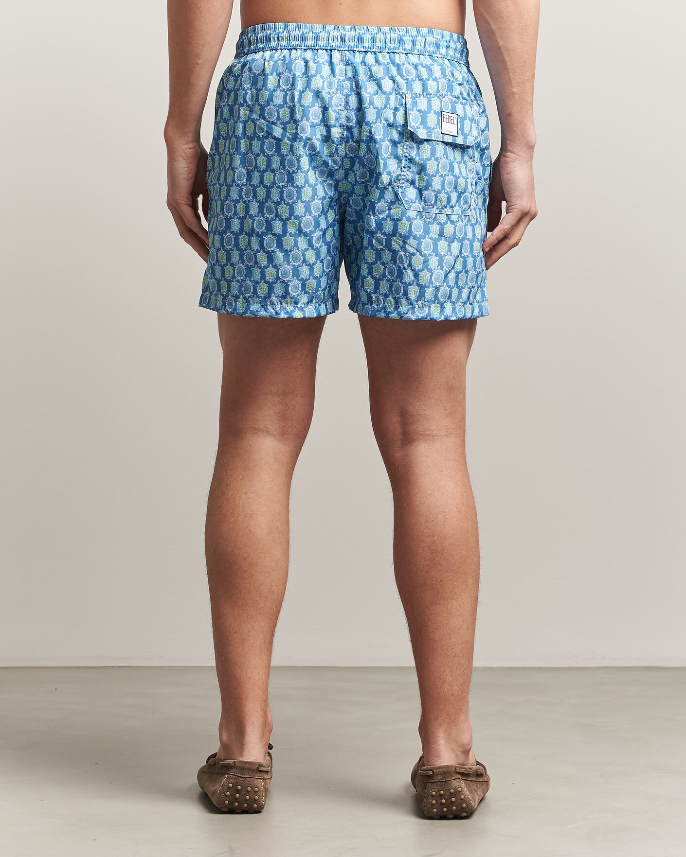 Uomini | Costumi da bagno | Fedeli | Madeira Swim Trunk Blue Turtles