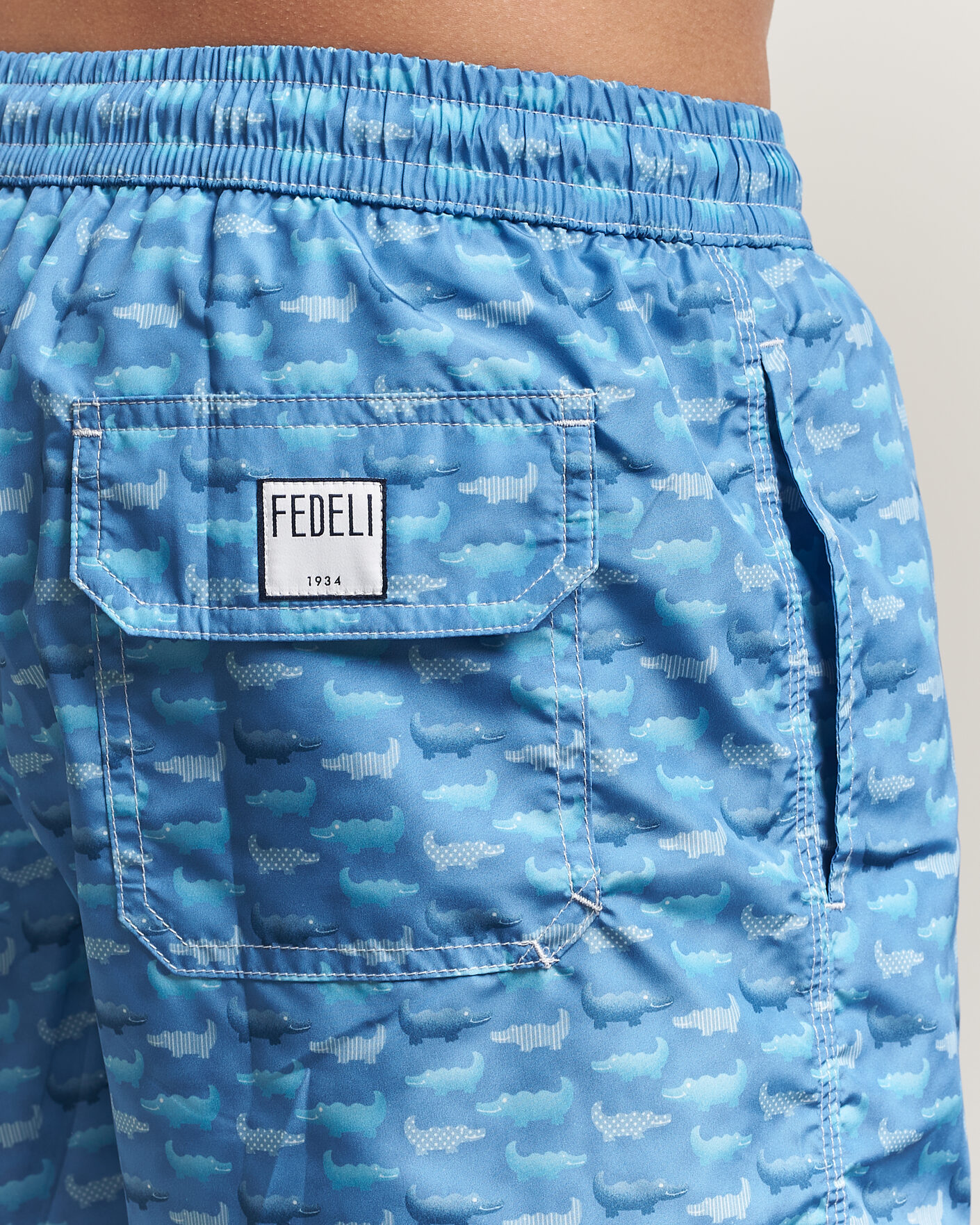 Uomini | Costumi da bagno | Fedeli | Madeira Swim Trunk Blue Crocs