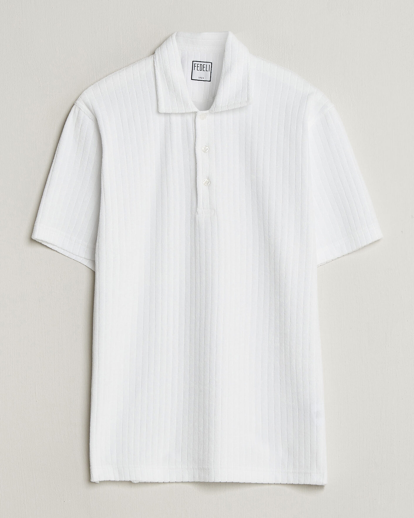 Uomini | Polo | Fedeli | Rib Terry Polo White