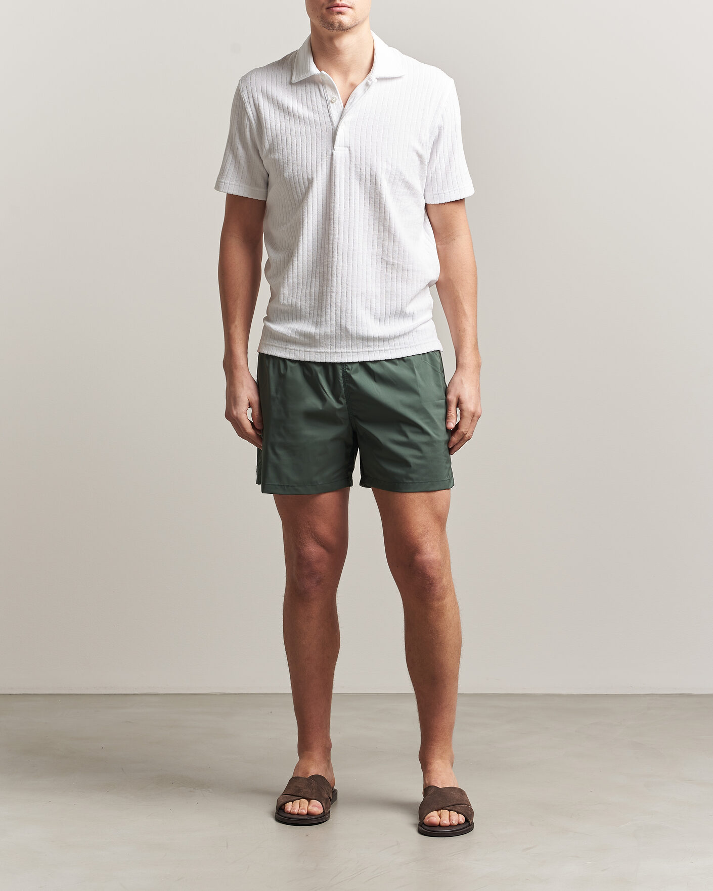 Uomini | Polo | Fedeli | Rib Terry Polo White