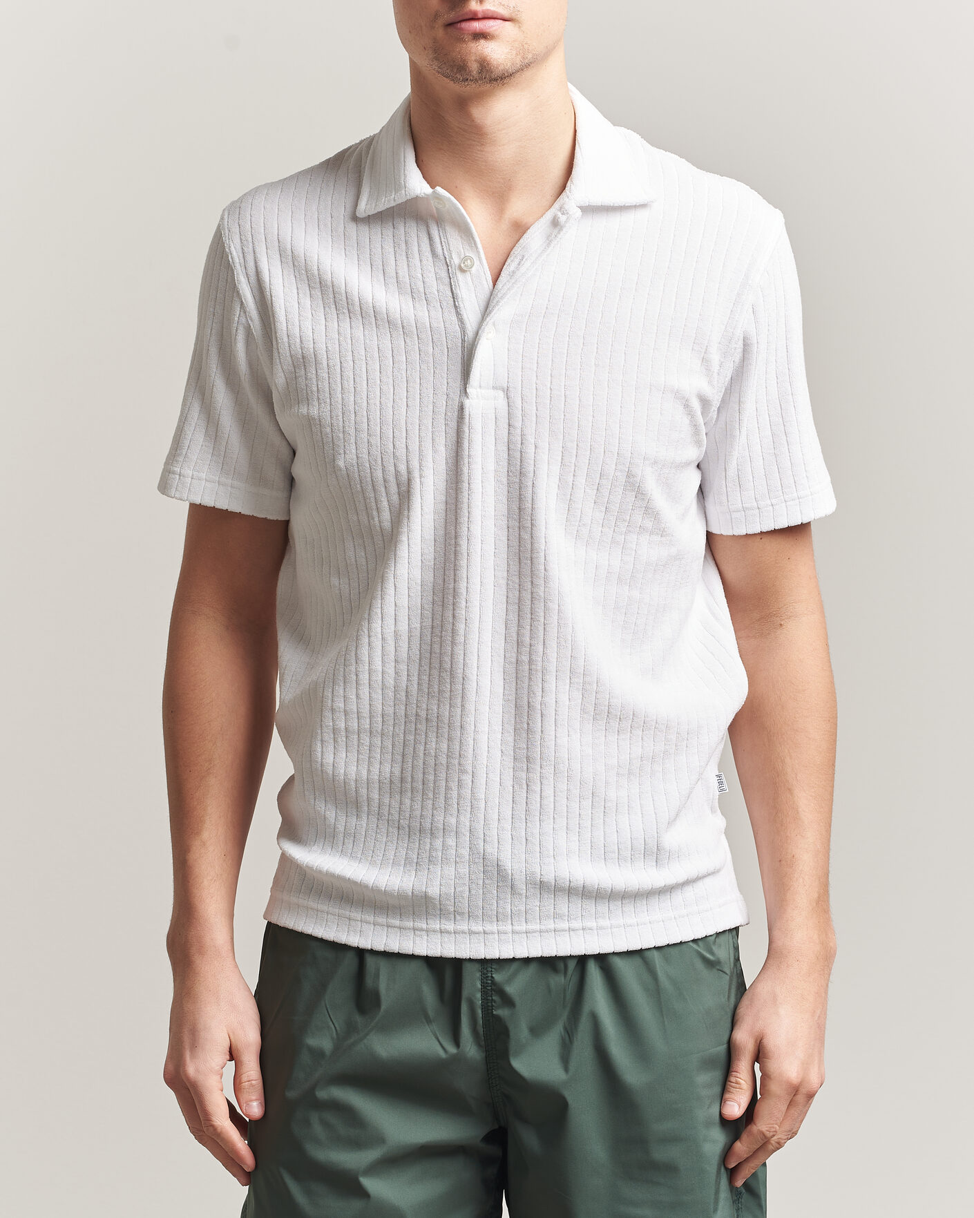 Uomini | Polo | Fedeli | Rib Terry Polo White