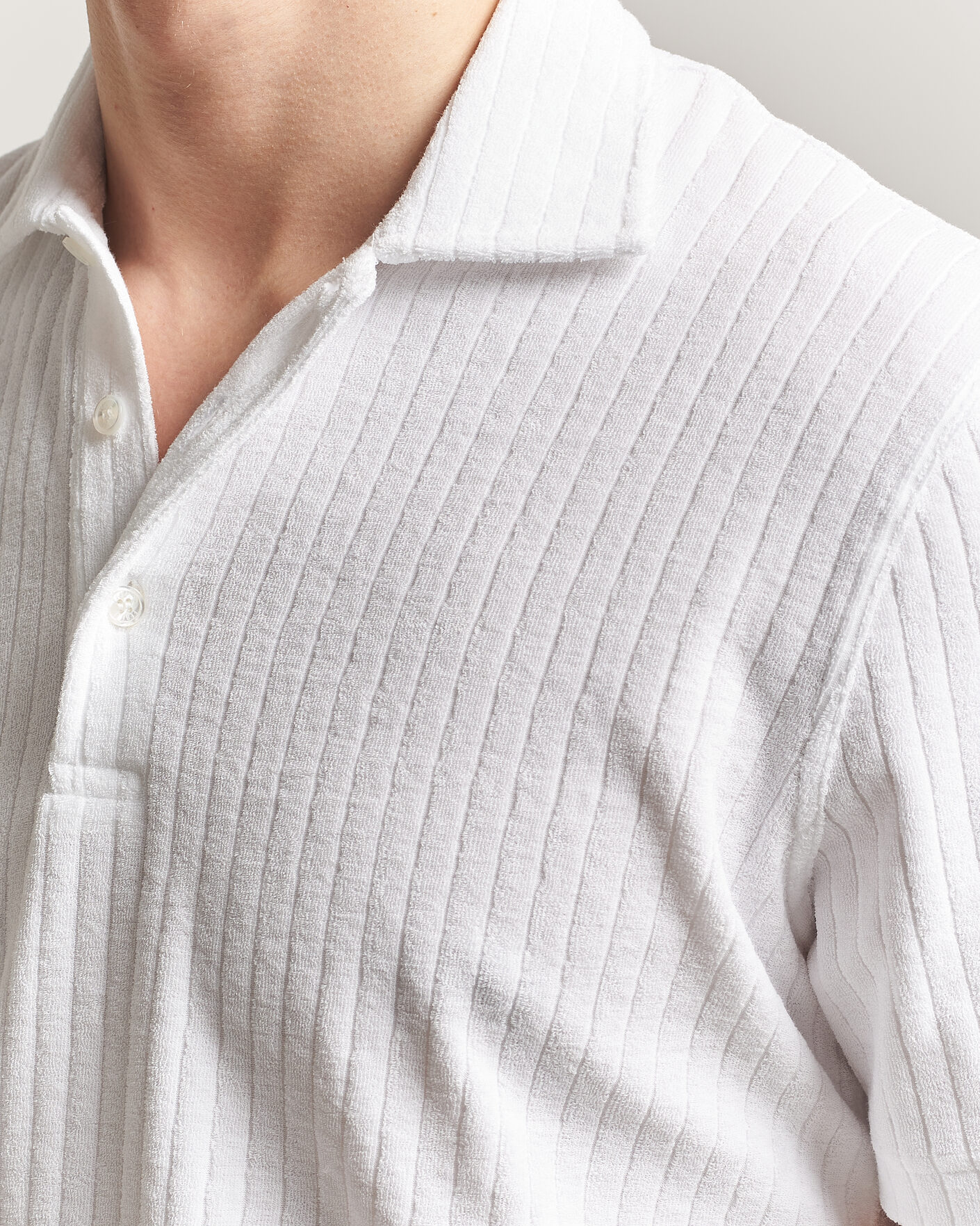 Uomini | Polo | Fedeli | Rib Terry Polo White