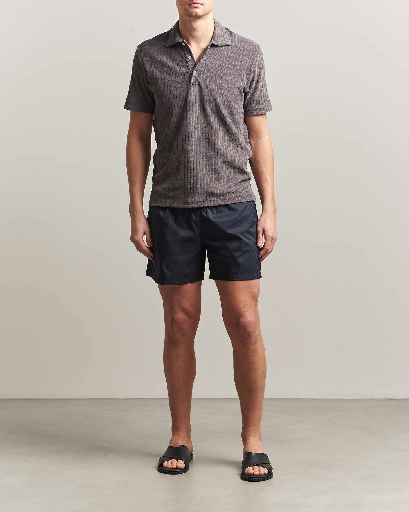 Uomini | Polo | Fedeli | Rib Terry Polo Taupe