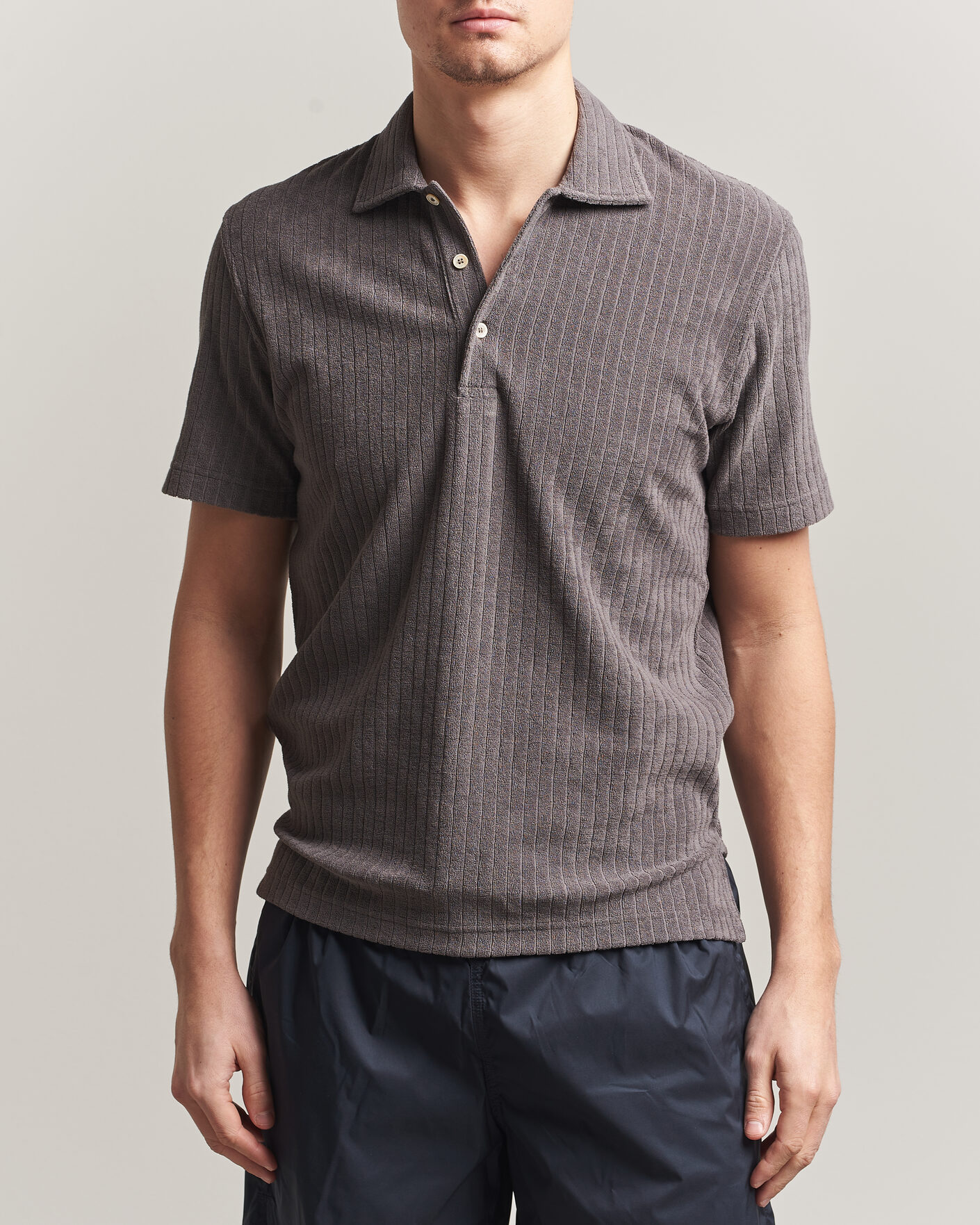 Uomini | Polo | Fedeli | Rib Terry Polo Taupe