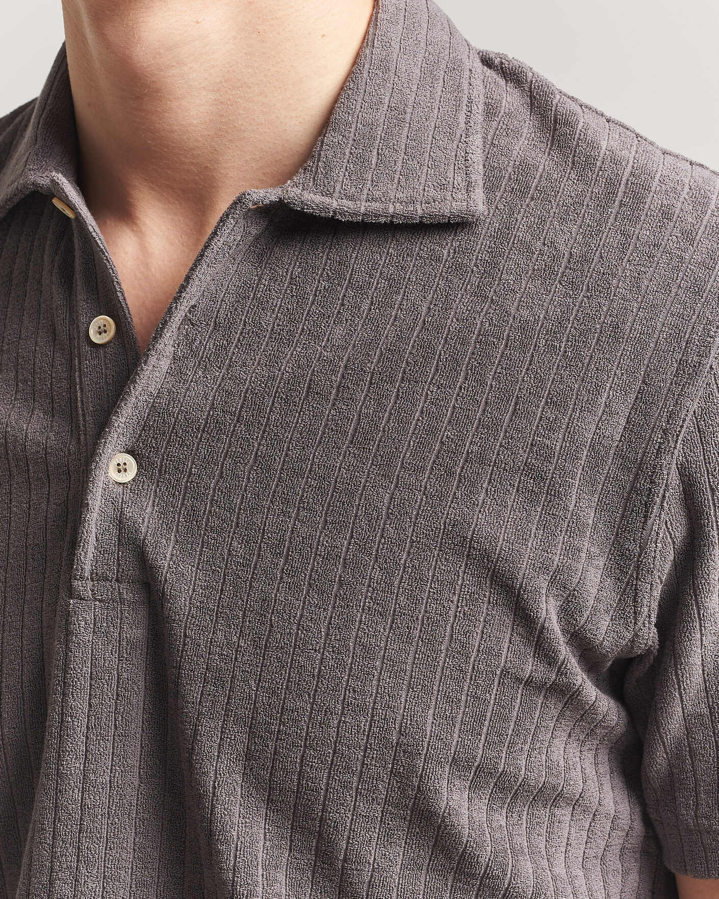 Uomini | Polo | Fedeli | Rib Terry Polo Taupe