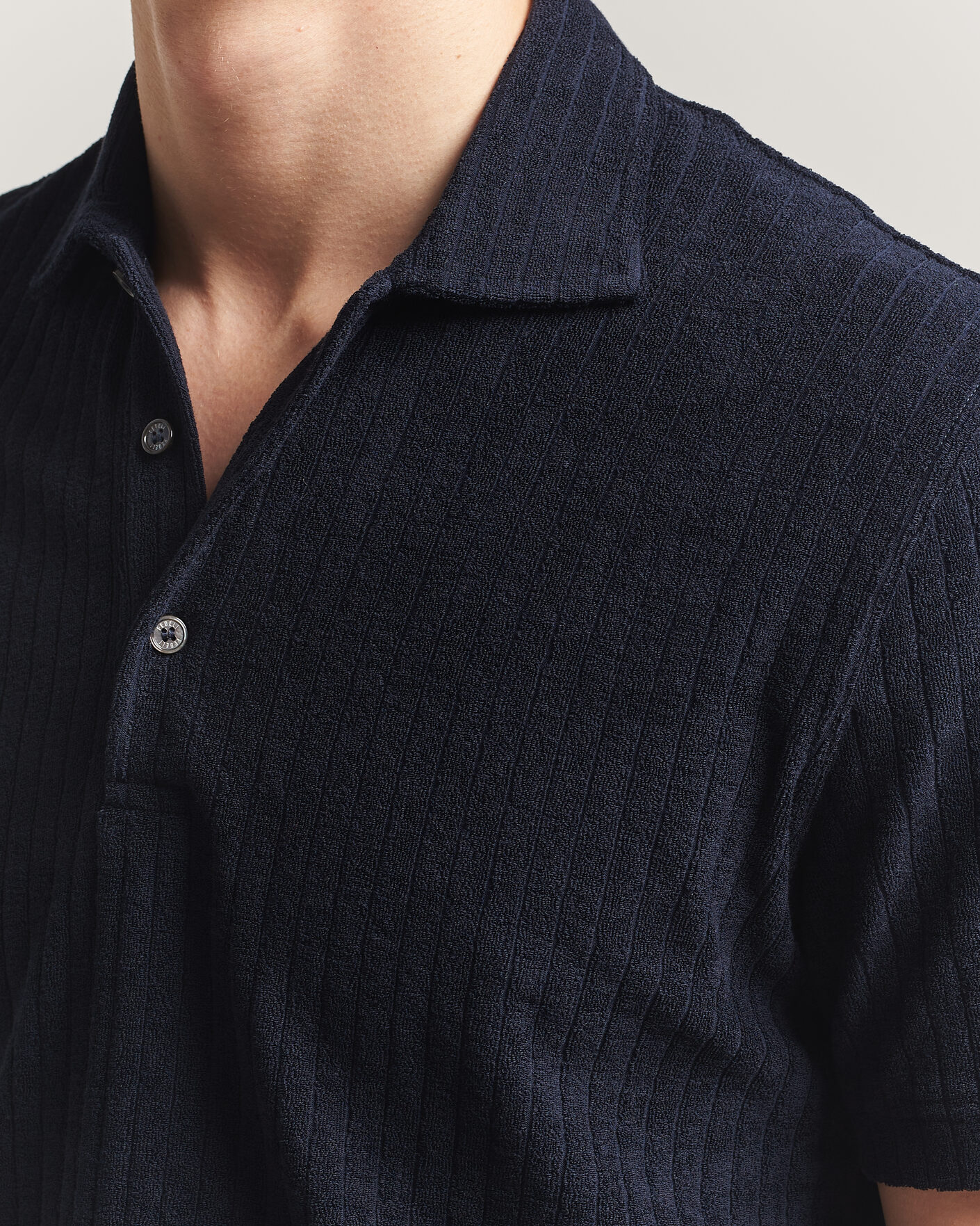 Uomini | Polo | Fedeli | Rib Terry Polo Navy