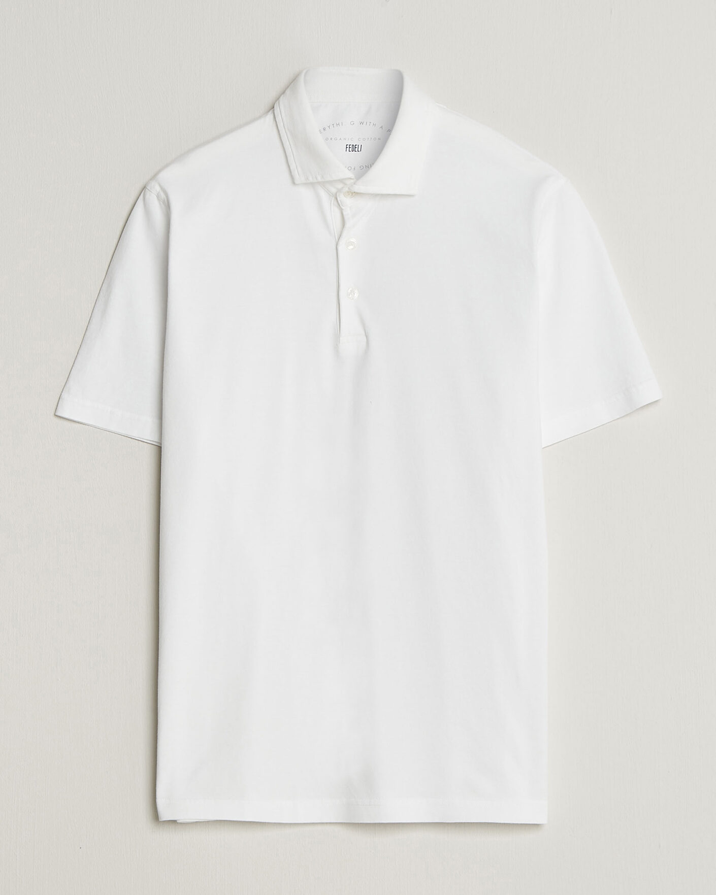 Uomini | Polo | Fedeli | Zero Organic Cotton Polo White