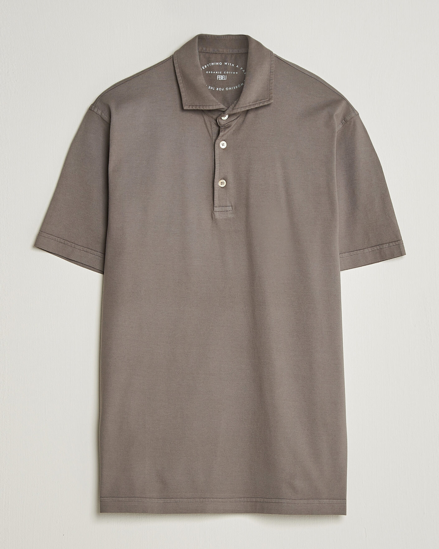 Uomini | Polo | Fedeli | Zero Organic Cotton Polo Taupe