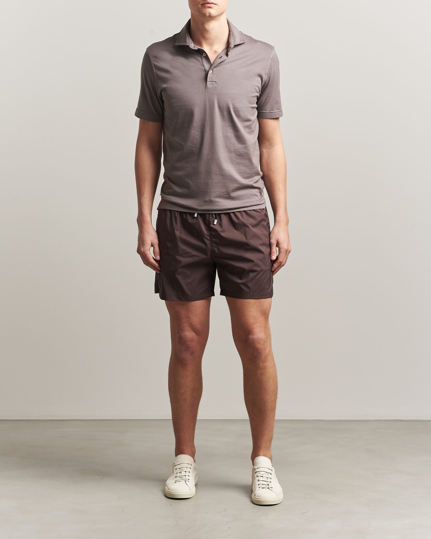Uomini | Polo | Fedeli | Zero Organic Cotton Polo Taupe