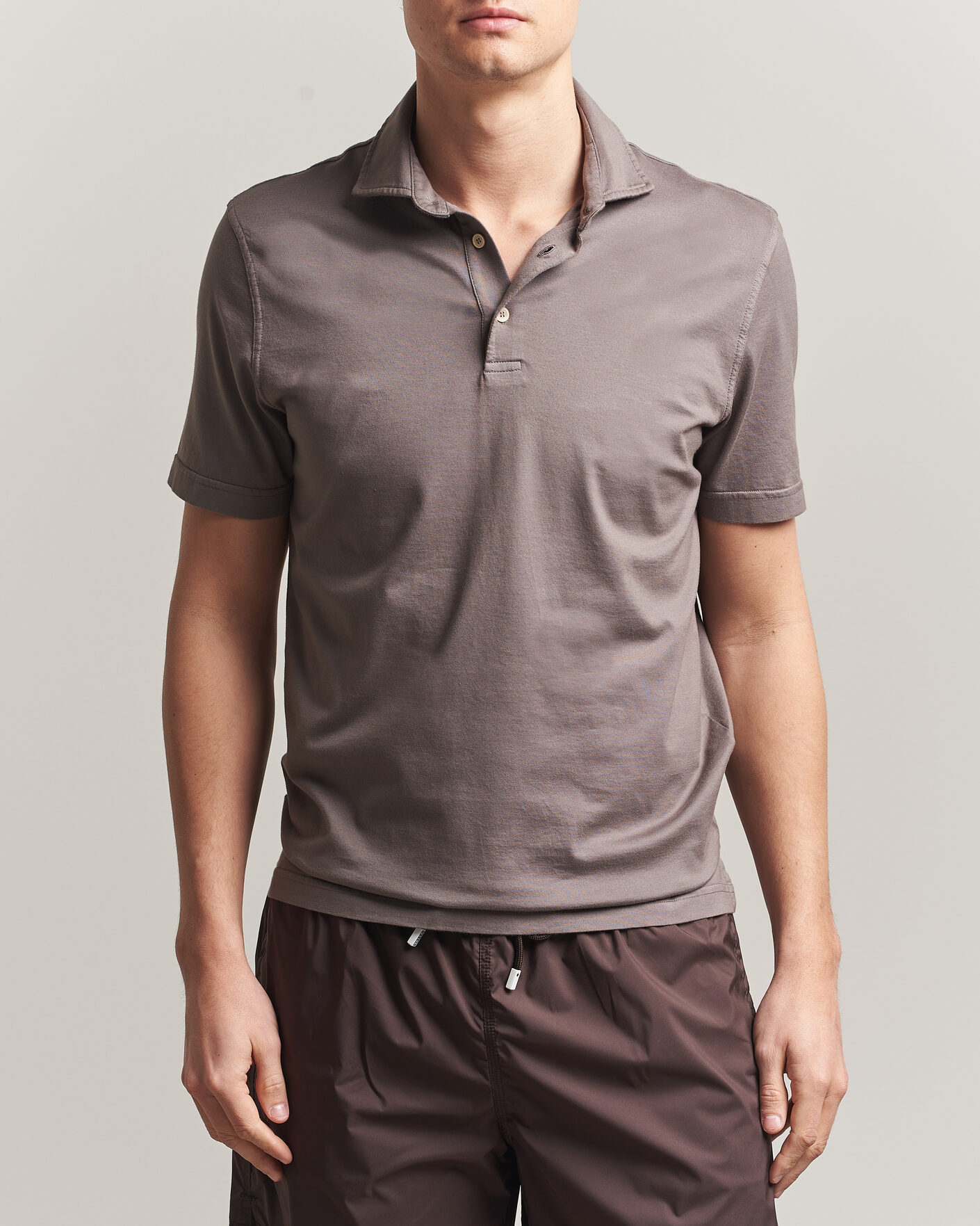 Uomini | Polo | Fedeli | Zero Organic Cotton Polo Taupe