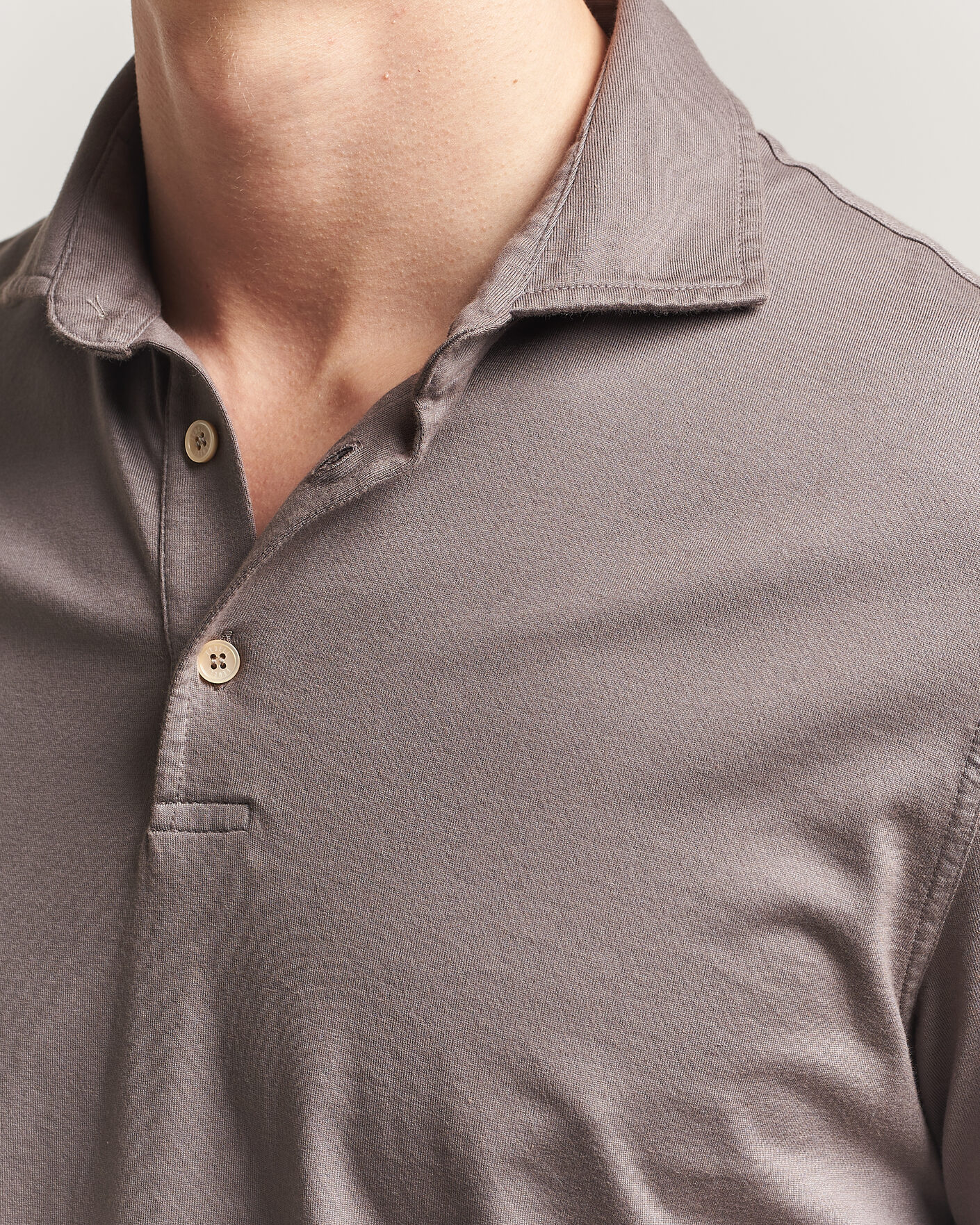 Uomini | Polo | Fedeli | Zero Organic Cotton Polo Taupe