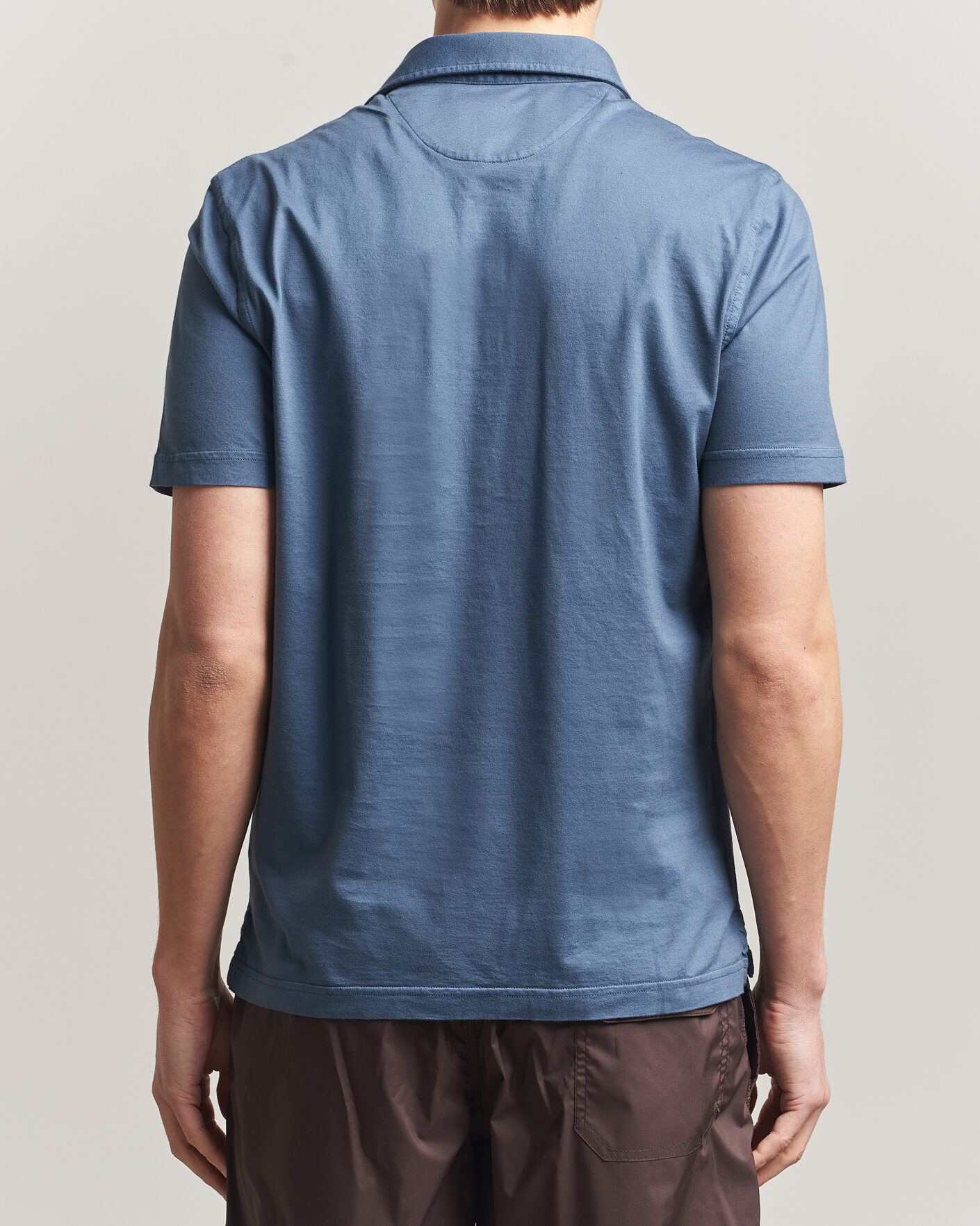 Uomini | Polo | Fedeli | Zero Organic Cotton Polo Steel Blue