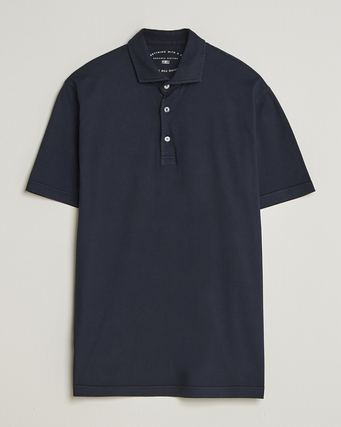 Uomini | Polo | Fedeli | Zero Organic Cotton Polo Navy