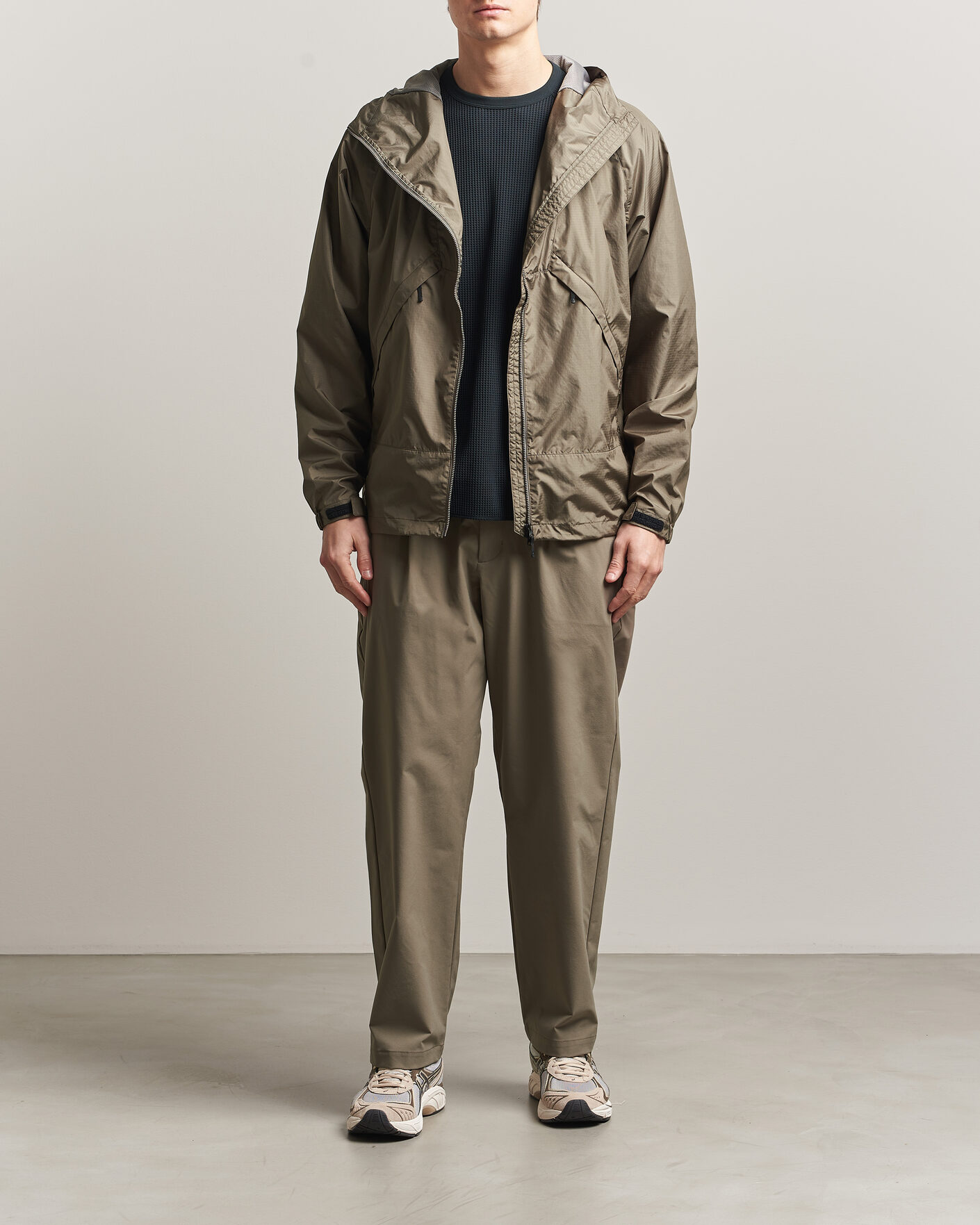 Uomini | Giacche | Goldwin | Rip Stop Hooded Jacket Sand