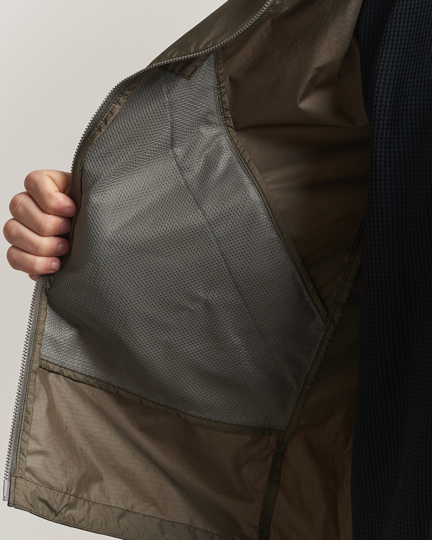 Uomini | Giacche | Goldwin | Rip Stop Hooded Jacket Sand