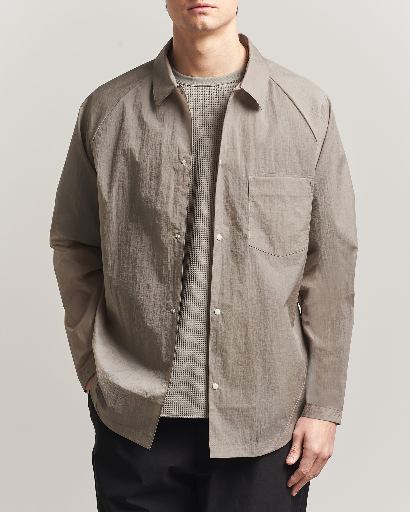 Uomini | Camicie | Goldwin | Nylon Wind Shirt Arid Beige
