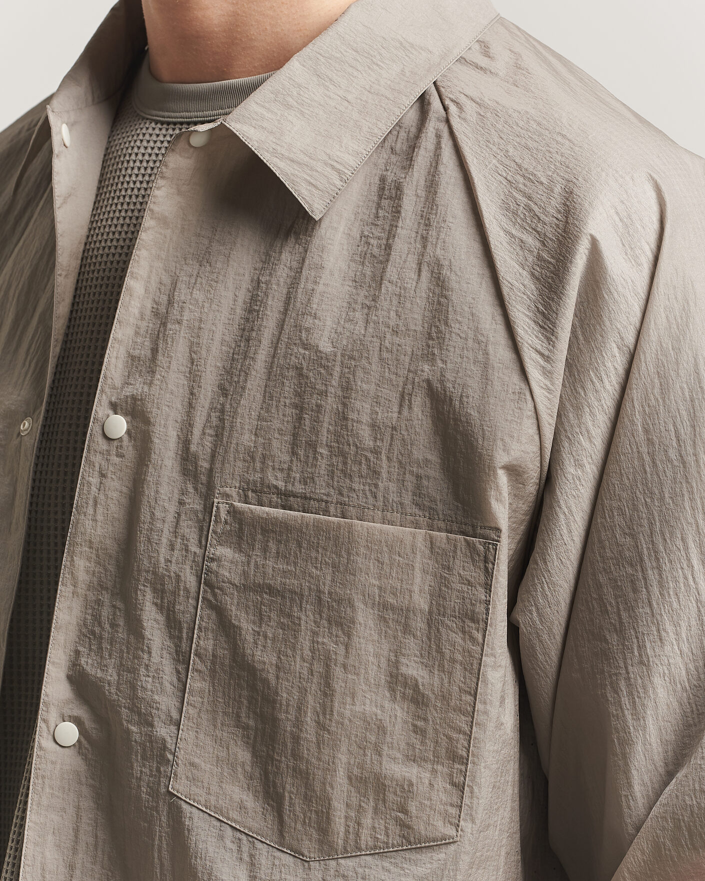 Uomini | Camicie | Goldwin | Nylon Wind Shirt Arid Beige