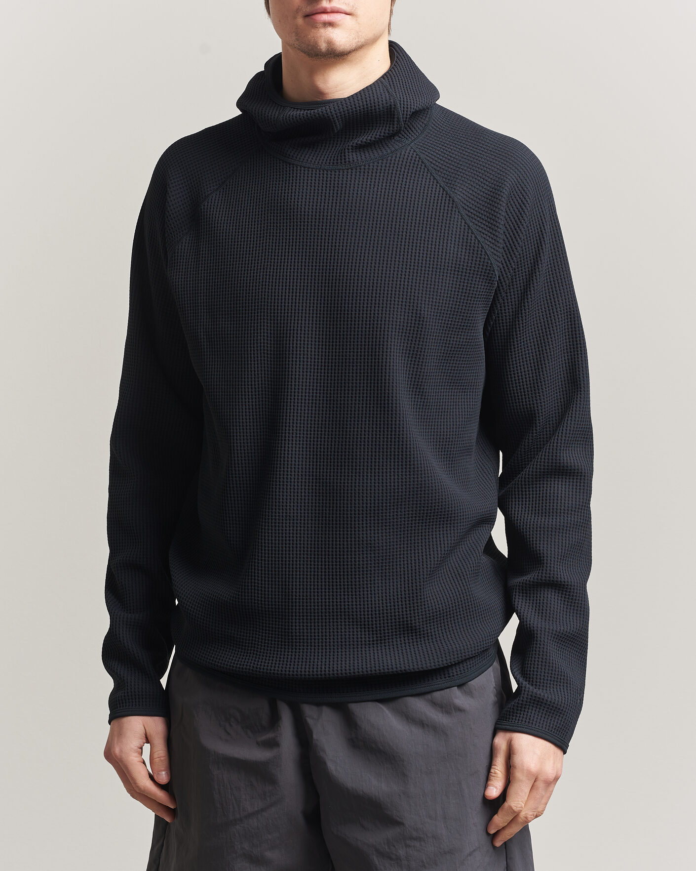 Uomini | Maglieria | Goldwin | WF Light Long Sleeve Hoodie Black