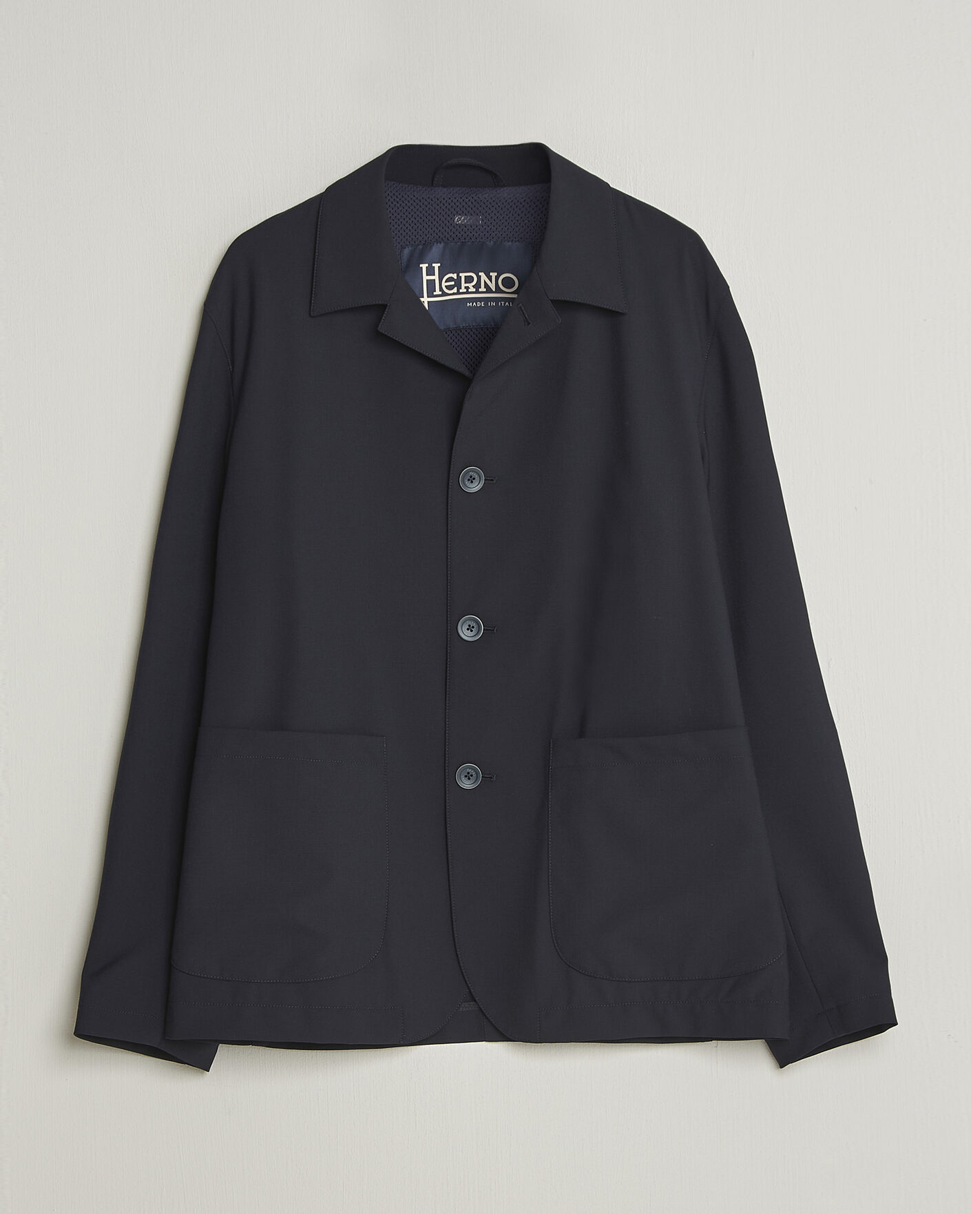 Uomini | Giacche | Herno | Travel Wool Chore Jacket Navy