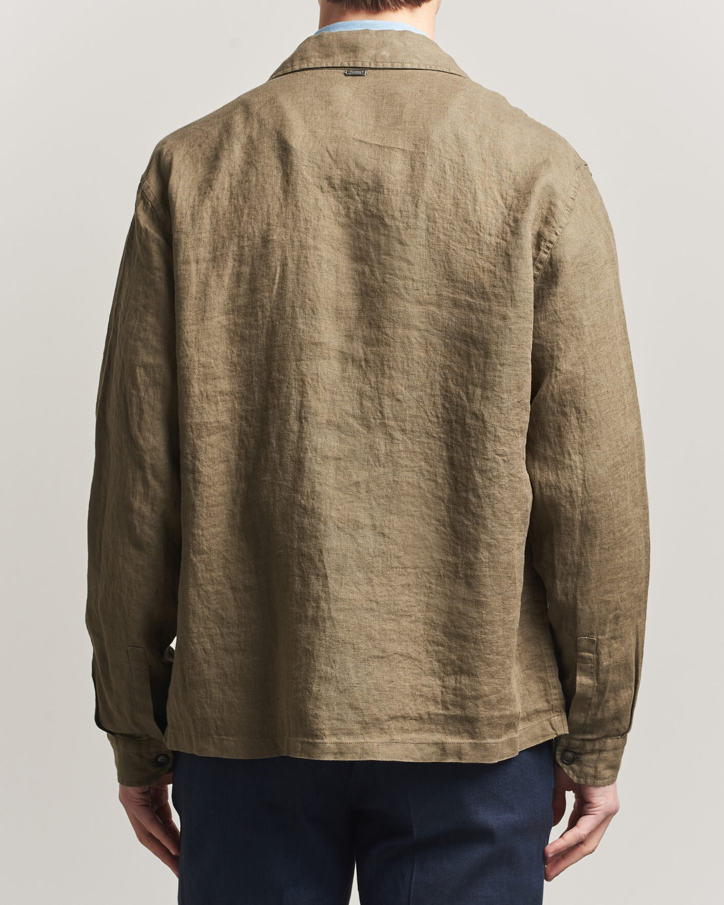 Uomini | Giacche | Herno | Linen Safari Jacket Military