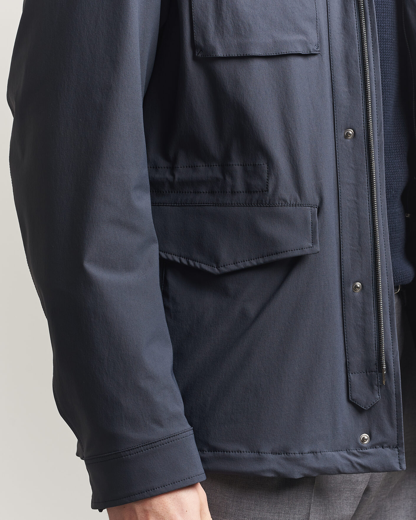Uomini | Giacche | Herno | Soft Nylon Field Jacket Navy