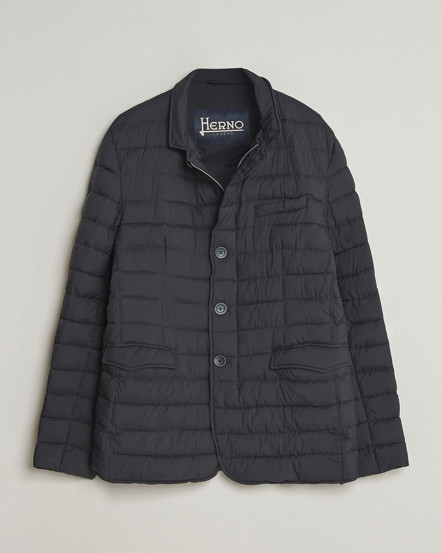 Uomini | Giacche | Herno | Nuage Matt Nylon Blazer Navy