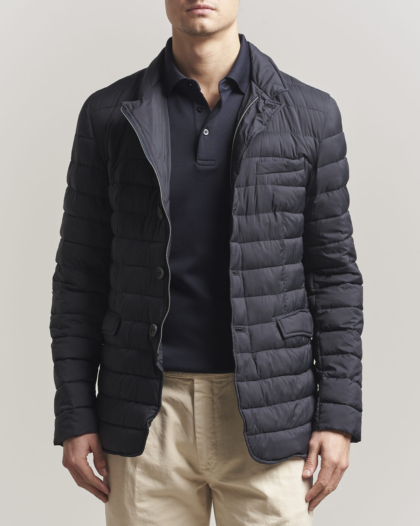 Uomini | Giacche | Herno | Nuage Matt Nylon Blazer Navy