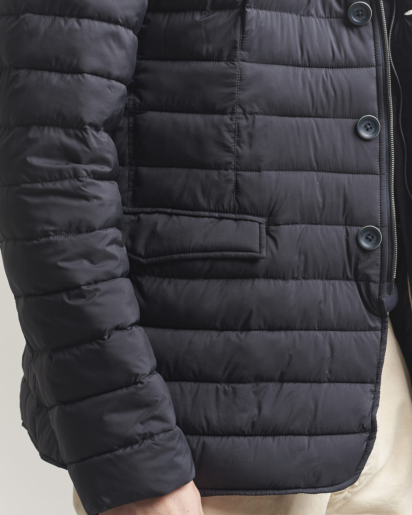 Uomini | Giacche | Herno | Nuage Matt Nylon Blazer Navy