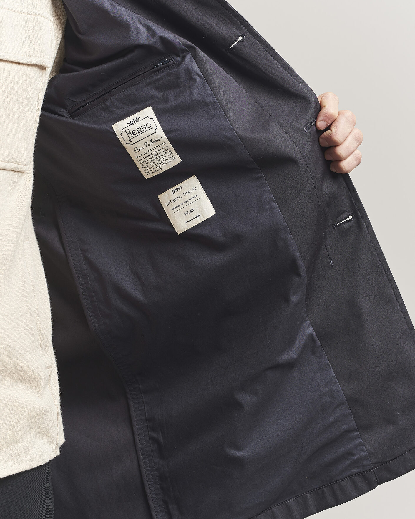 Uomini | Giacche | Herno | Cotton Car Coat Navy