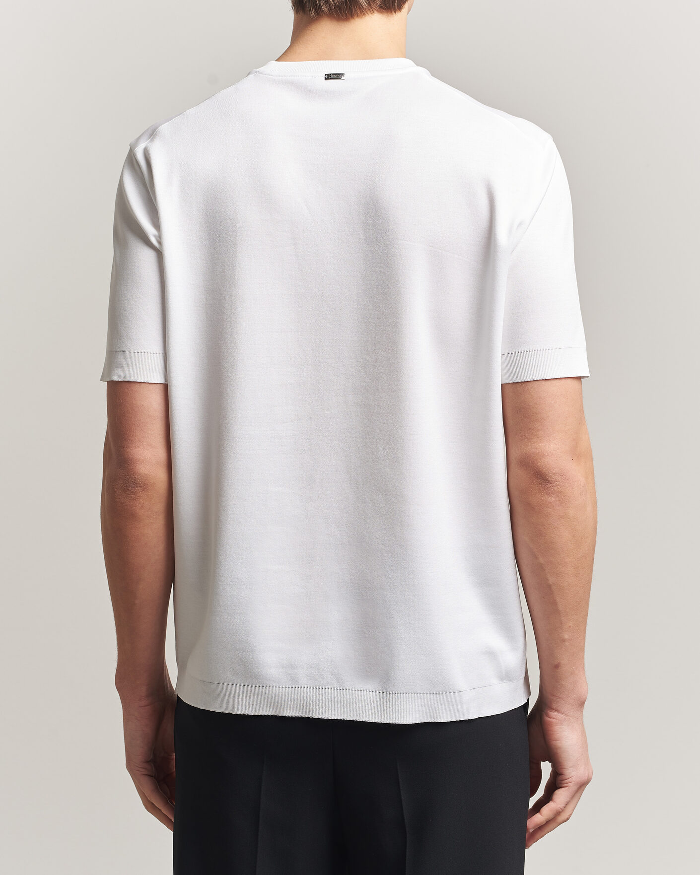 Uomini | T-shirt | Herno | Micro Piquet T-Shirt White